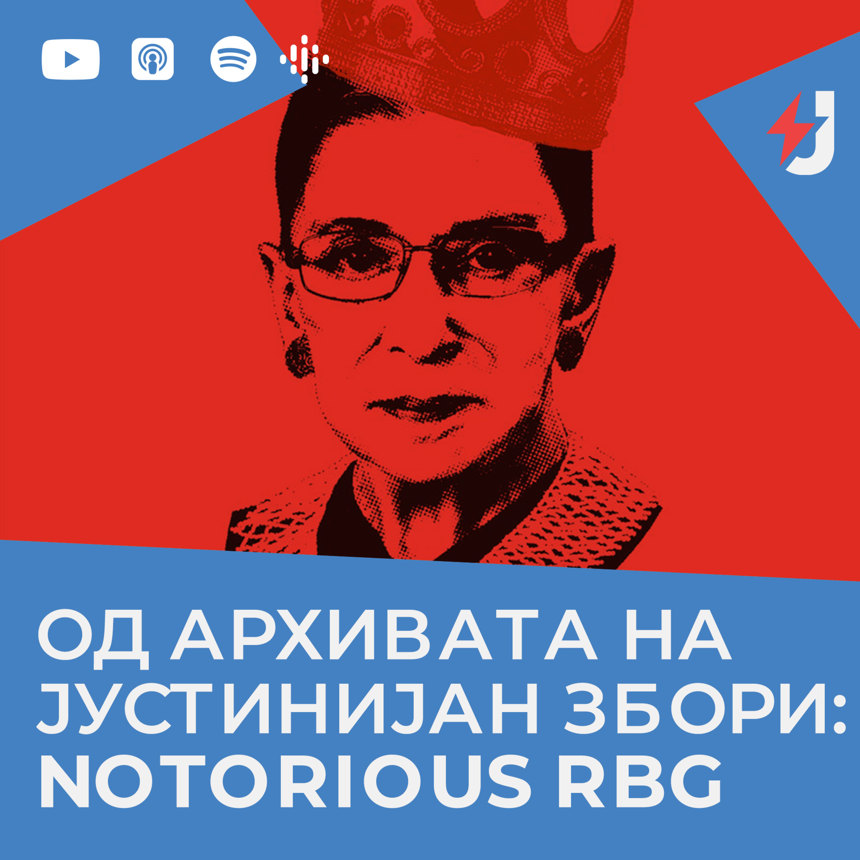 Од архивата на Јустинијан збори: Notorious RBG episode artwork