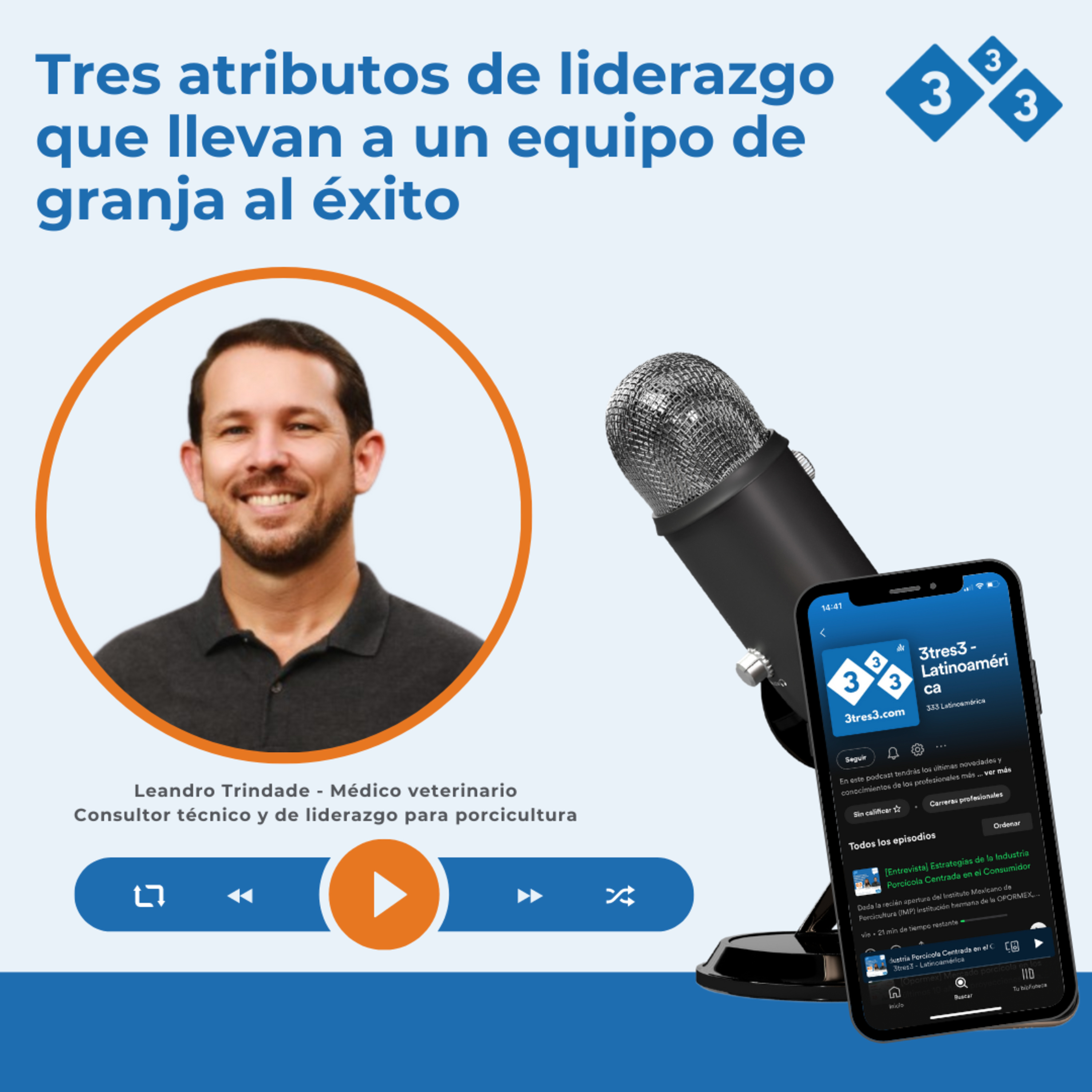 Tres atributos de liderazgo que llevan a un equipo de granja al éxito con Leandro Trindade