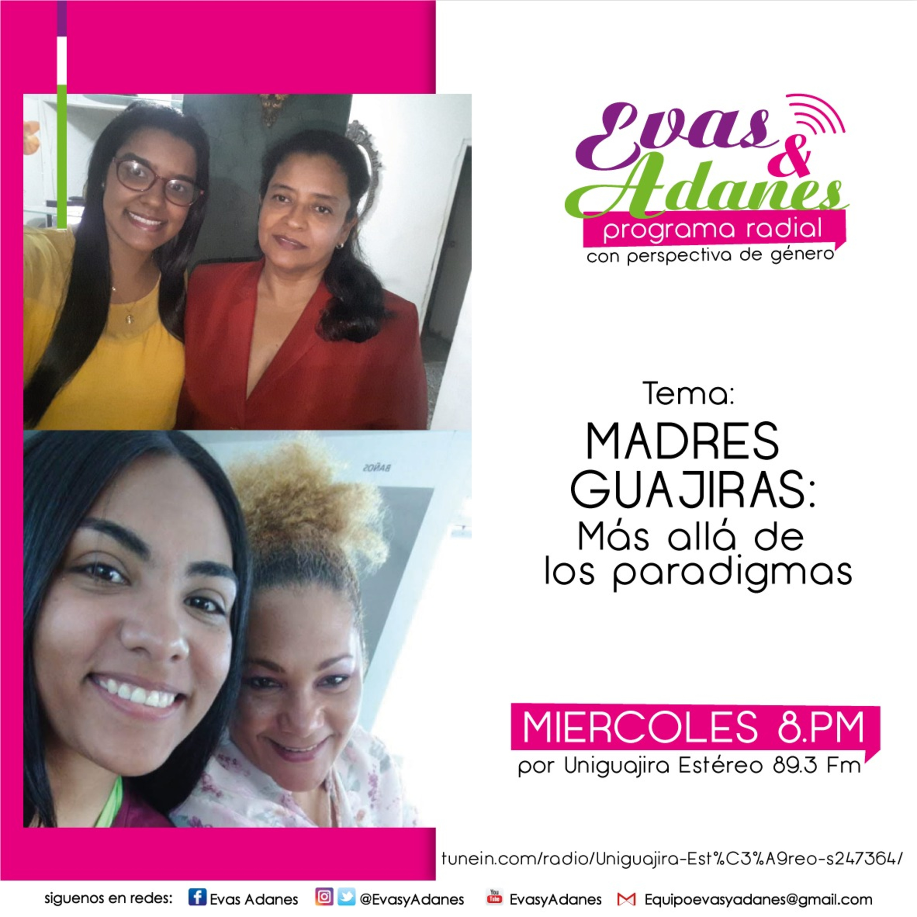 Portada de Evas y Adanes Podcast/Programa Radial