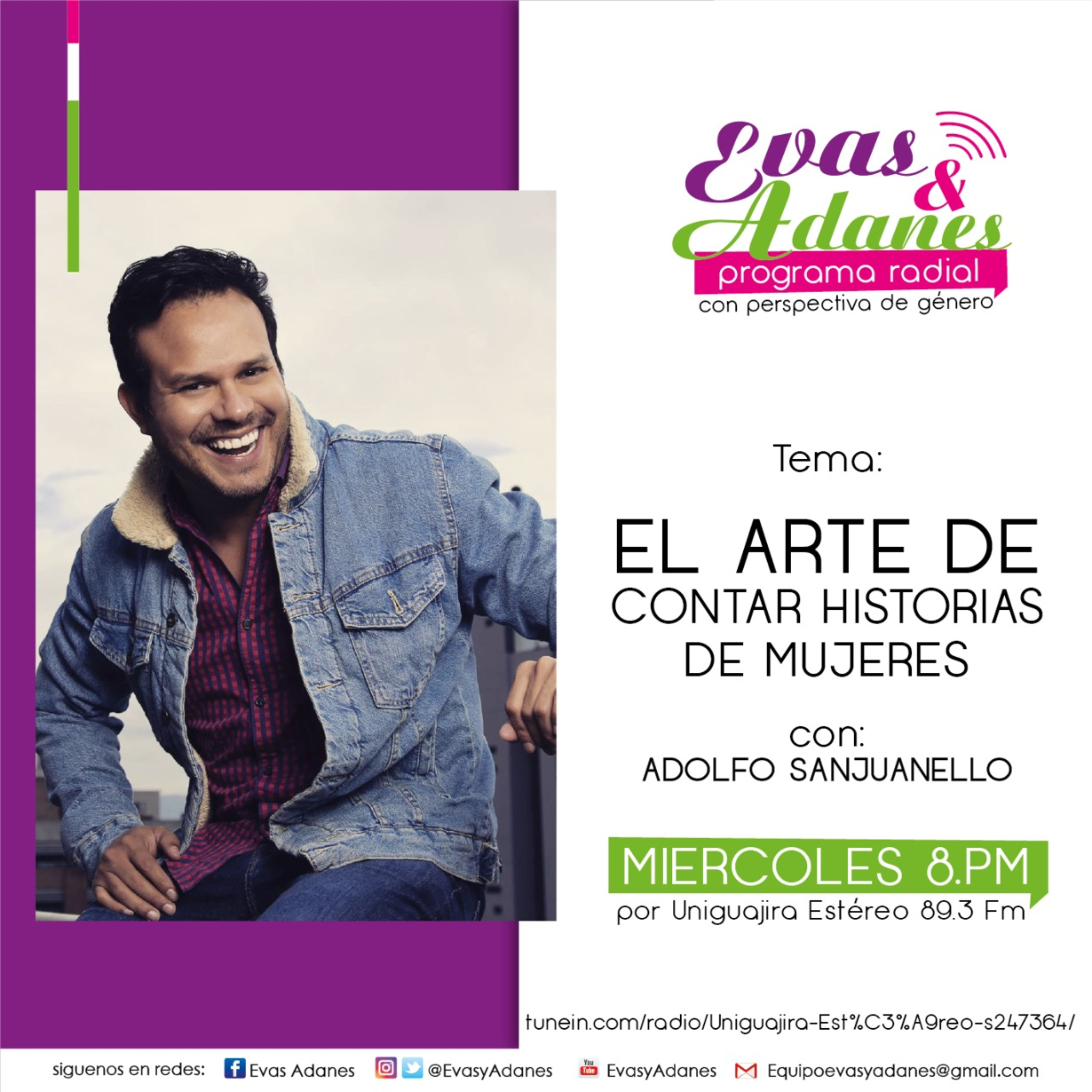 Portada de Evas y Adanes Podcast/Programa Radial