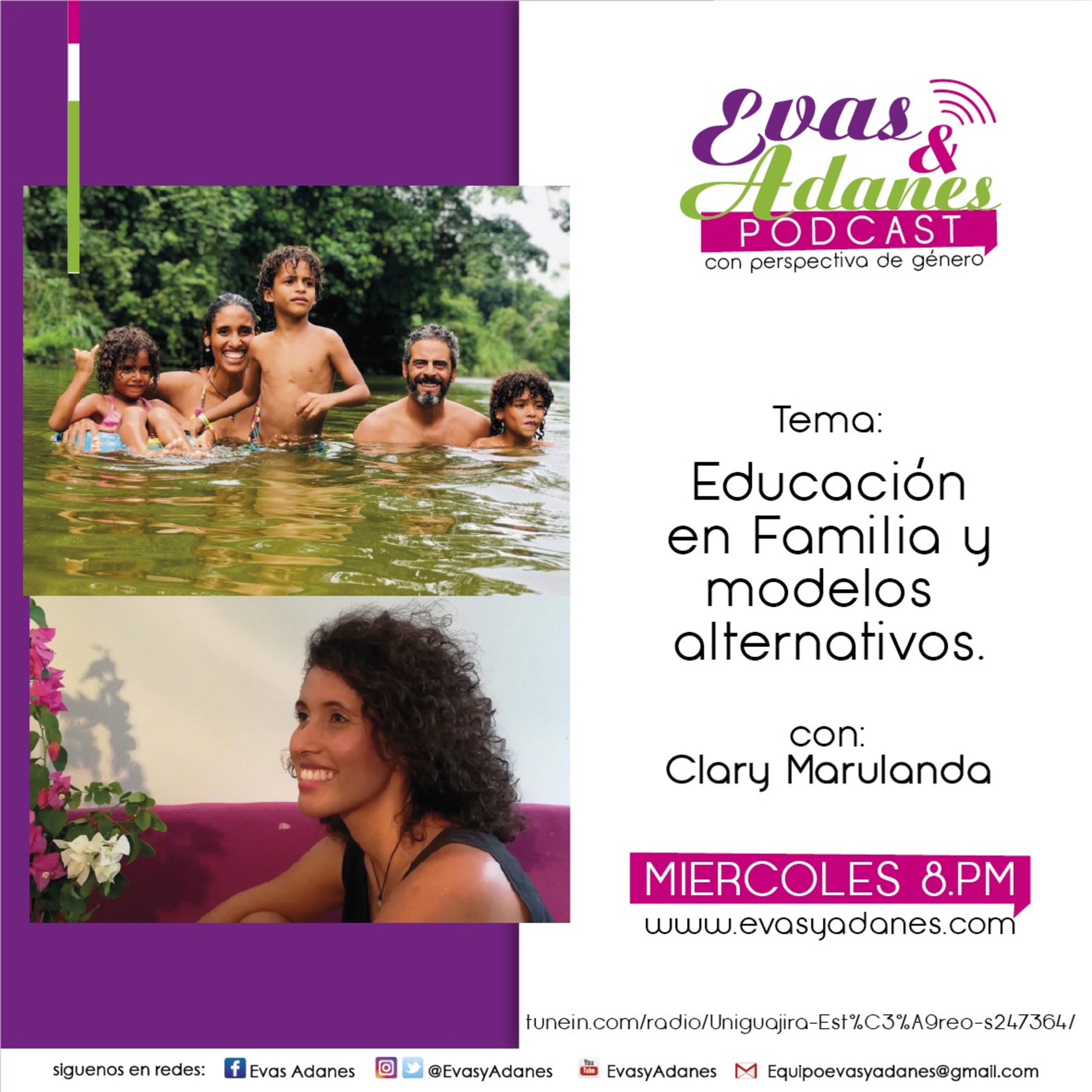Portada de Evas y Adanes Podcast/Programa Radial
