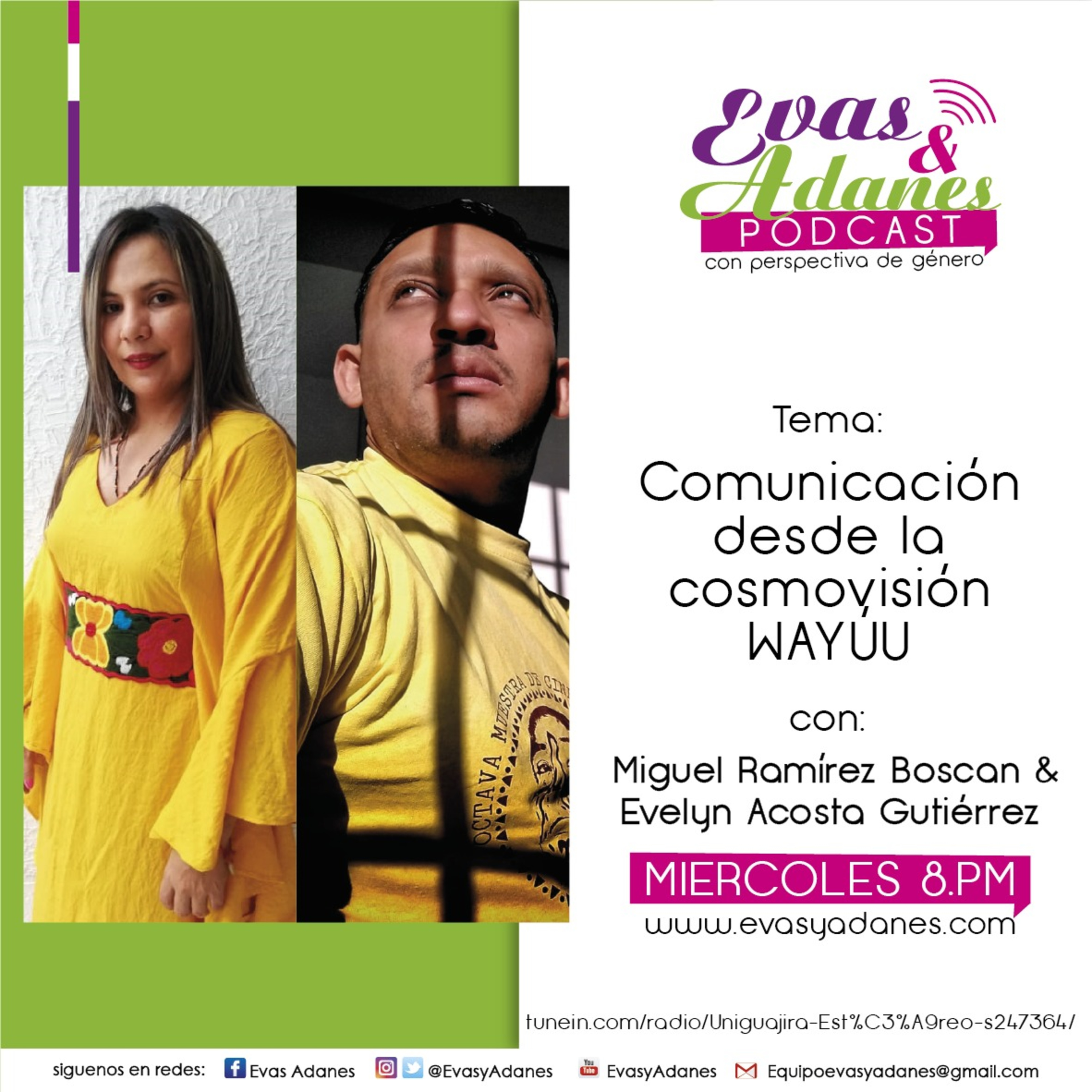 Portada de Evas y Adanes Podcast/Programa Radial