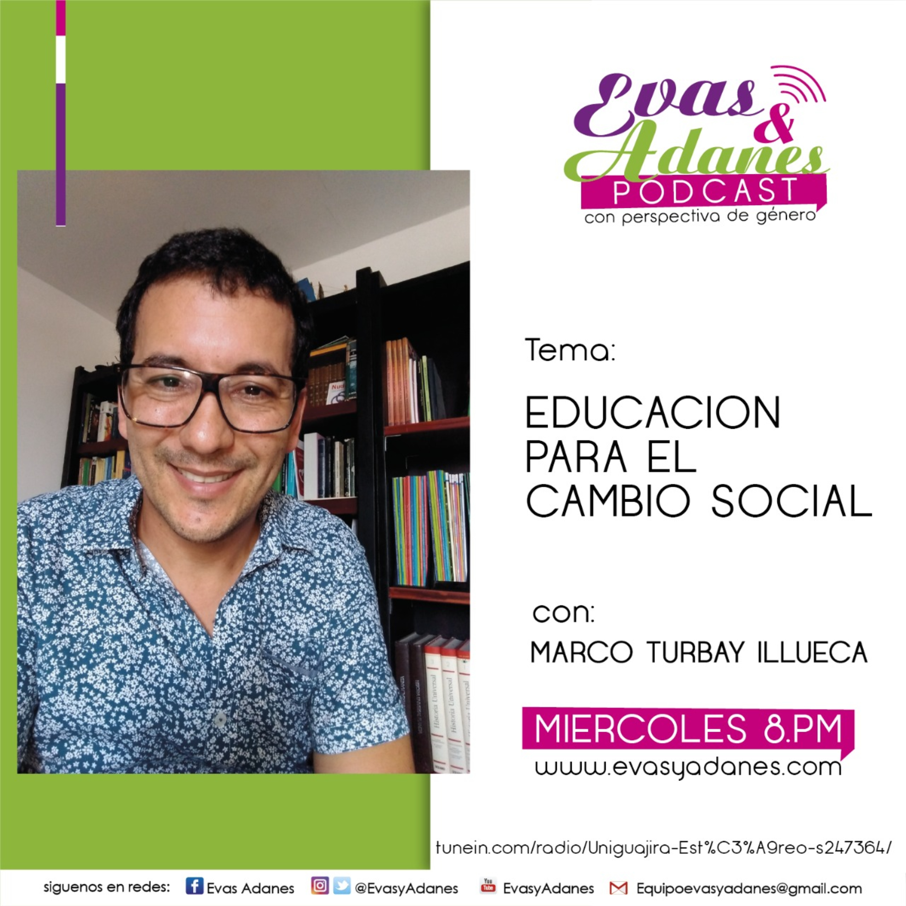 Portada de Evas y Adanes Podcast/Programa Radial