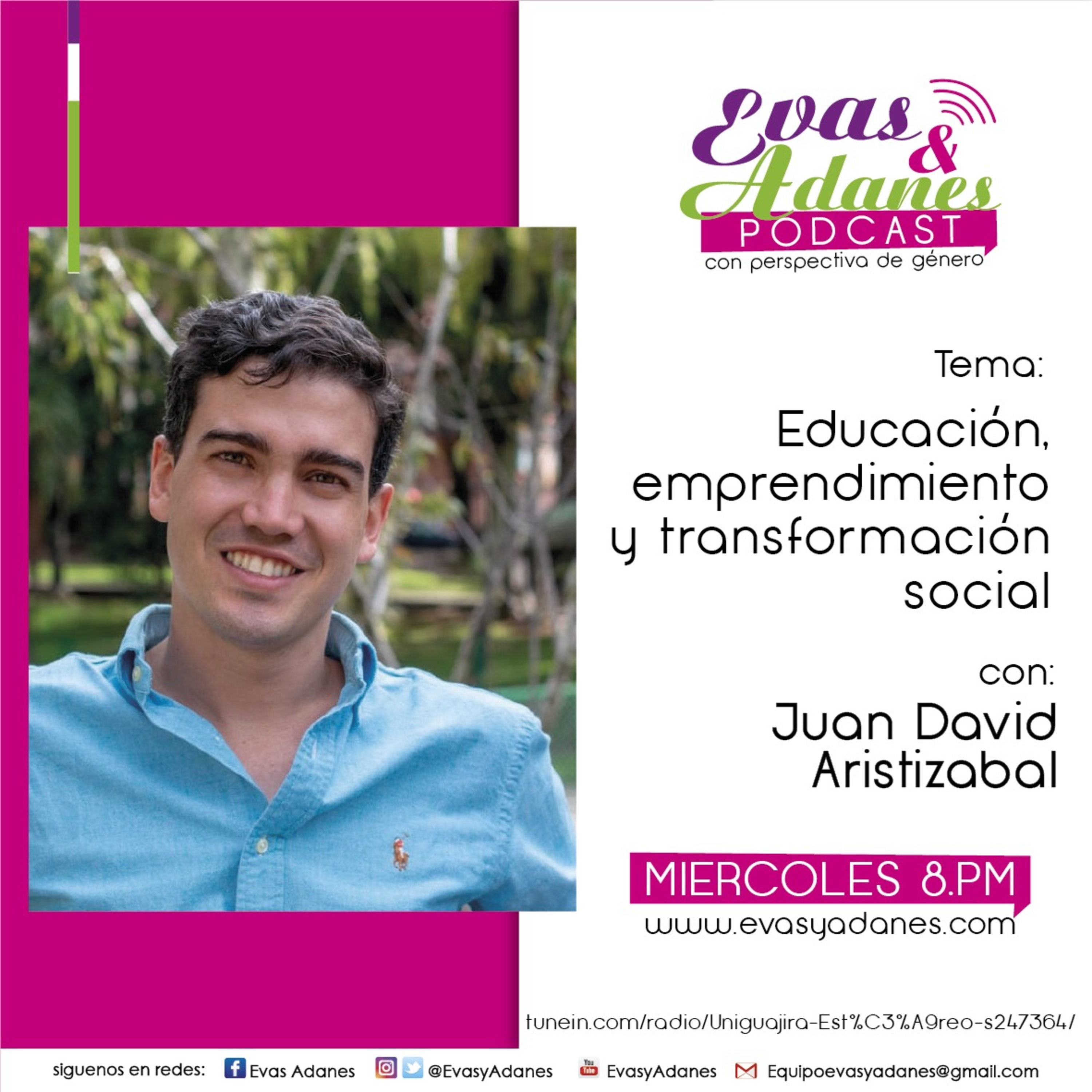 Portada de Evas y Adanes Podcast/Programa Radial