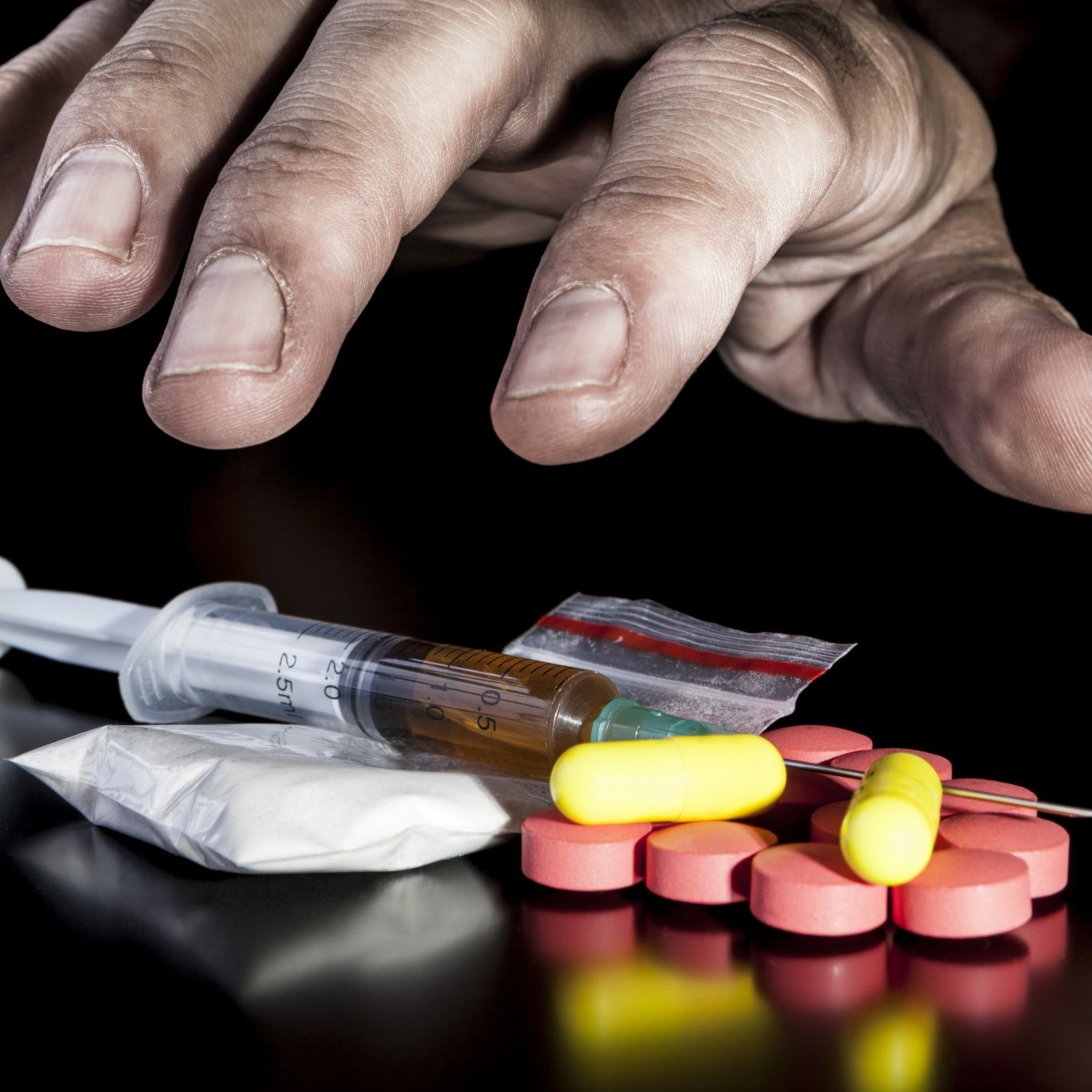Drug addiction episode artwork