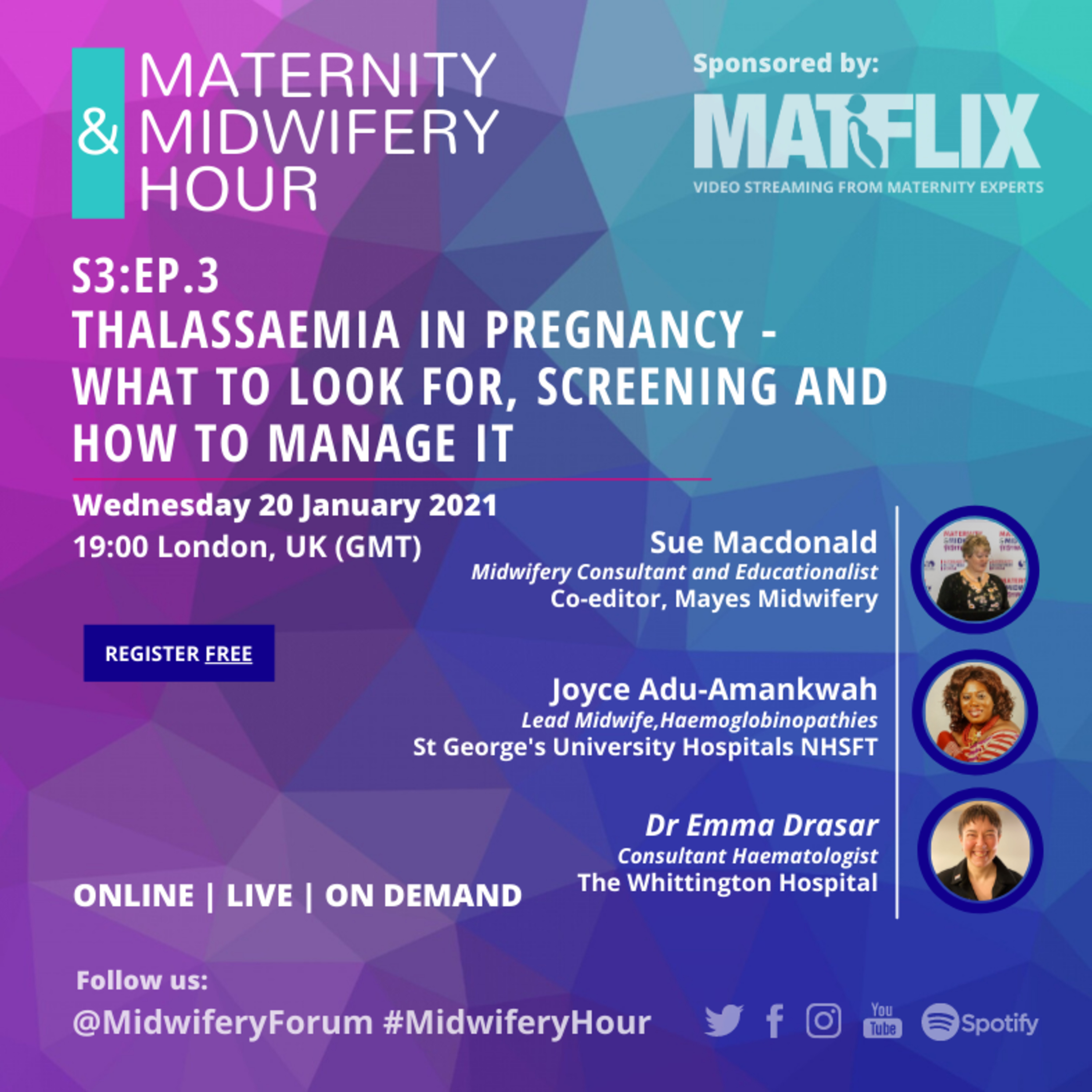 3. Thalassaemia in pregnancy: what to look for, screening and how to manage it - Joyce Adu-Amankwah & Dr Emma Drasar episode artwork