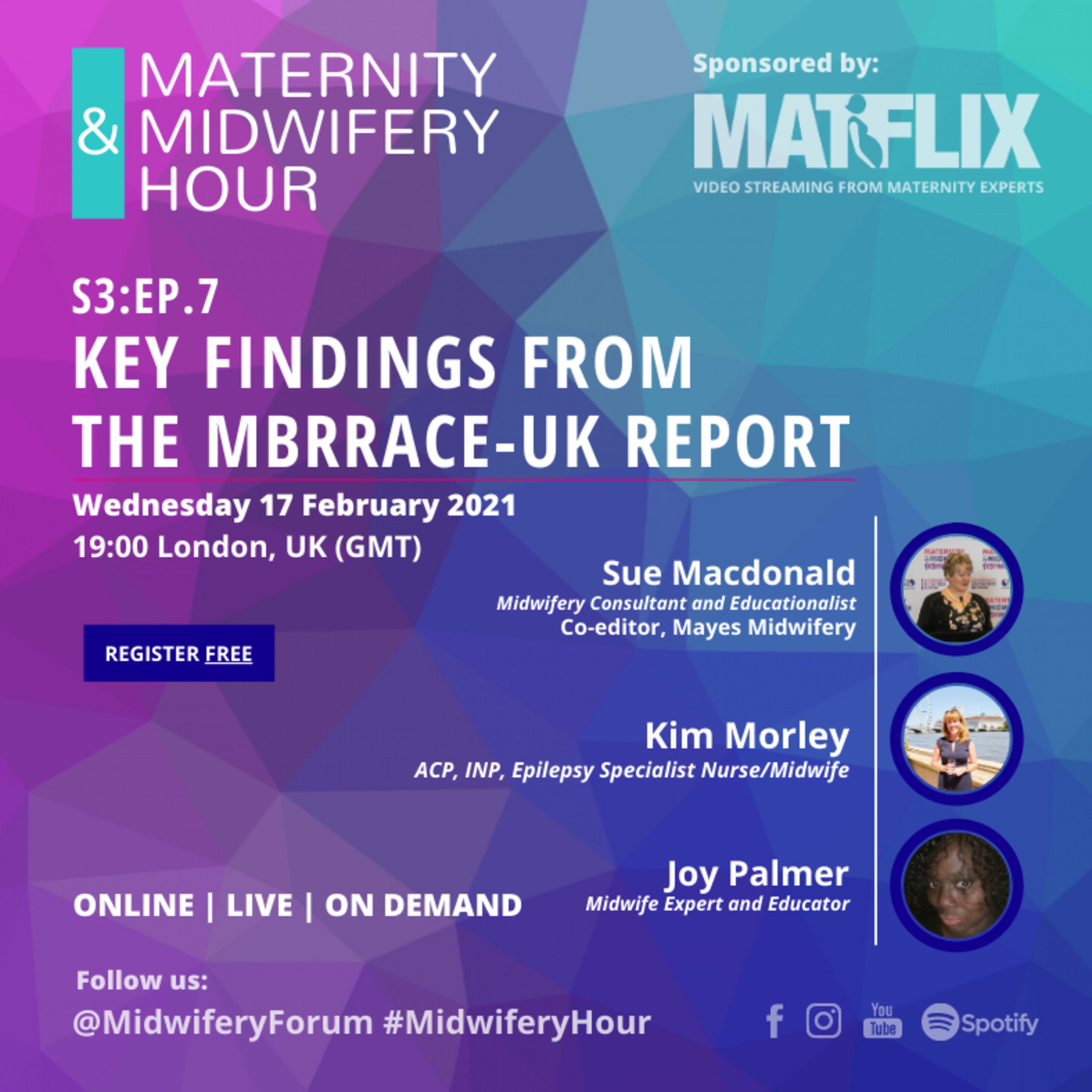 7. Key findings from the MBRRACE-UK Report - Kim Morley & Joy Palmer episode artwork
