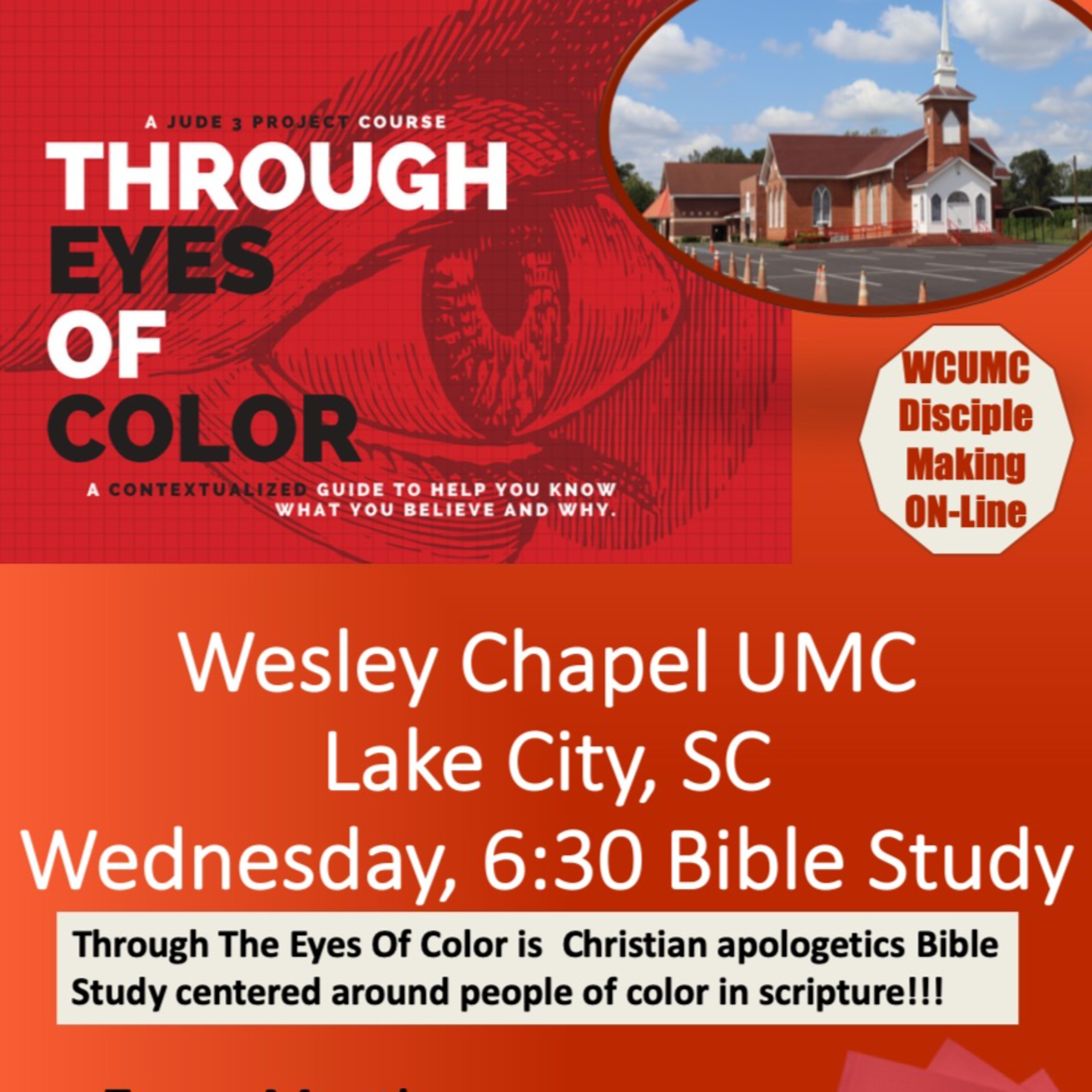 Through The Eyes Of Color Wesley Chapel UMC Mid Week Bible Study Rev Hooker Teacher episode artwork