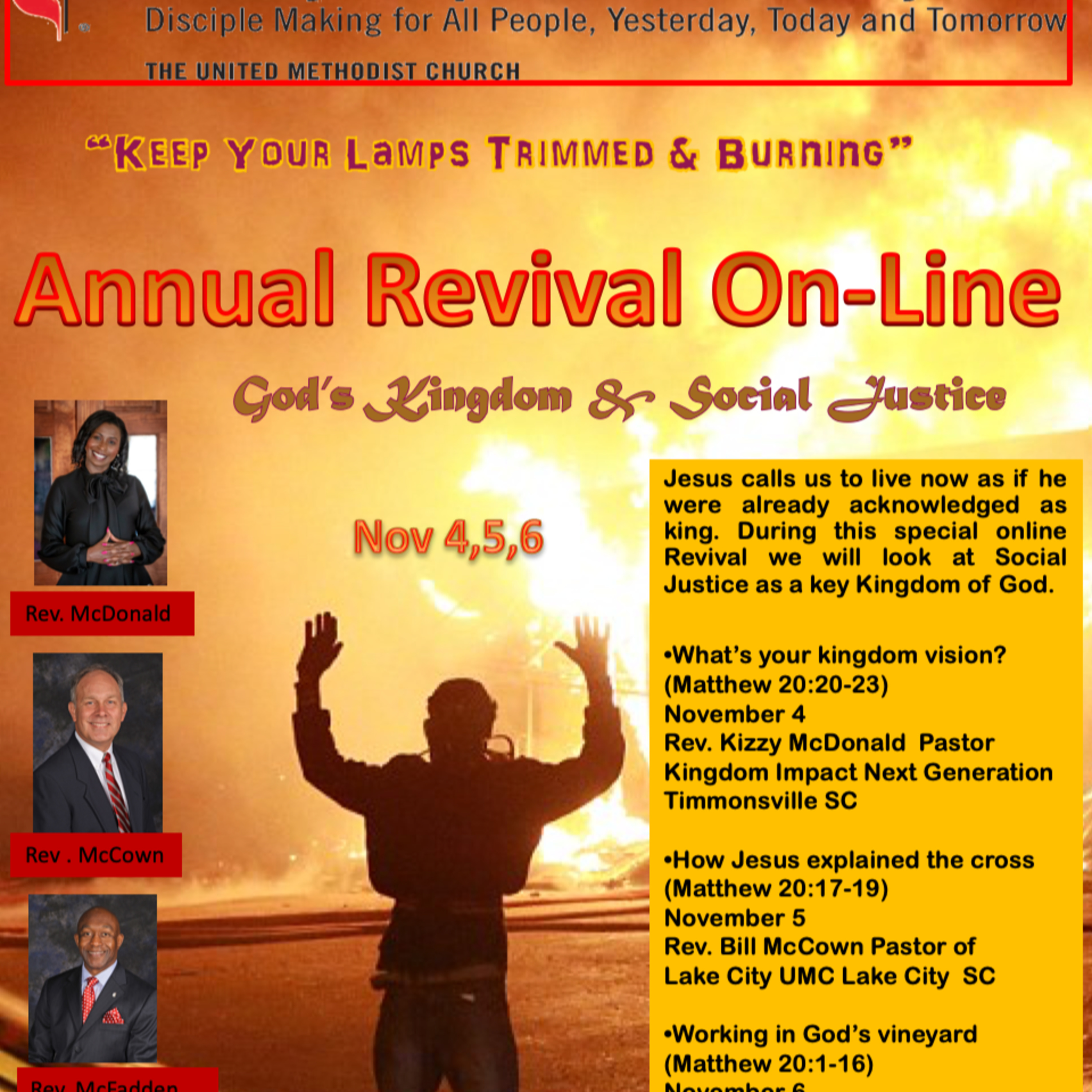 Wesley Chapel UMC Lake City Annual Revival God & Justice Keep Your Lamps Trimmed and Burning  episode artwork