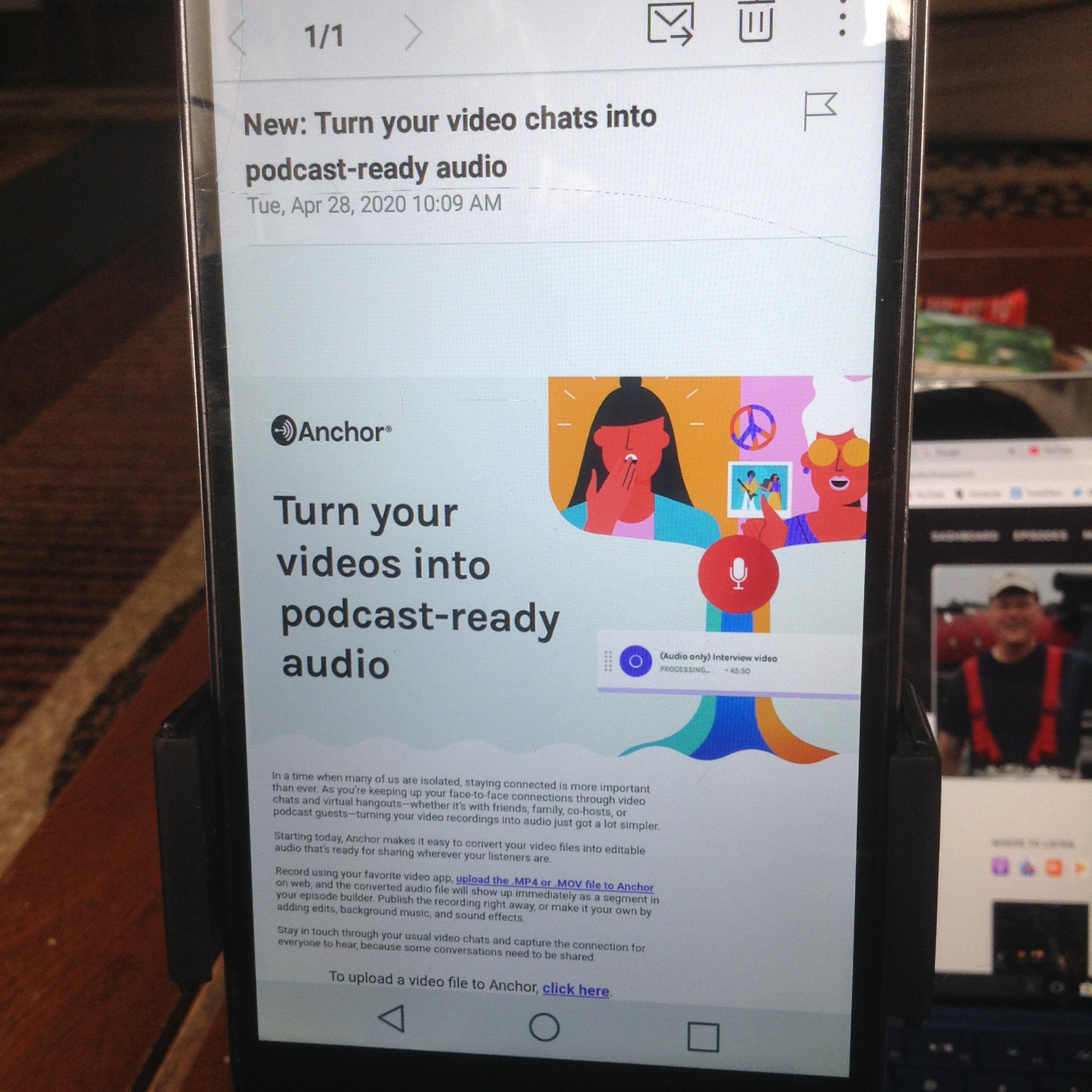 (Audio only) An Almost Twitter Audio Post Card Into An Anchor ⚓ 🌊 Audio 🎙️ 🔊