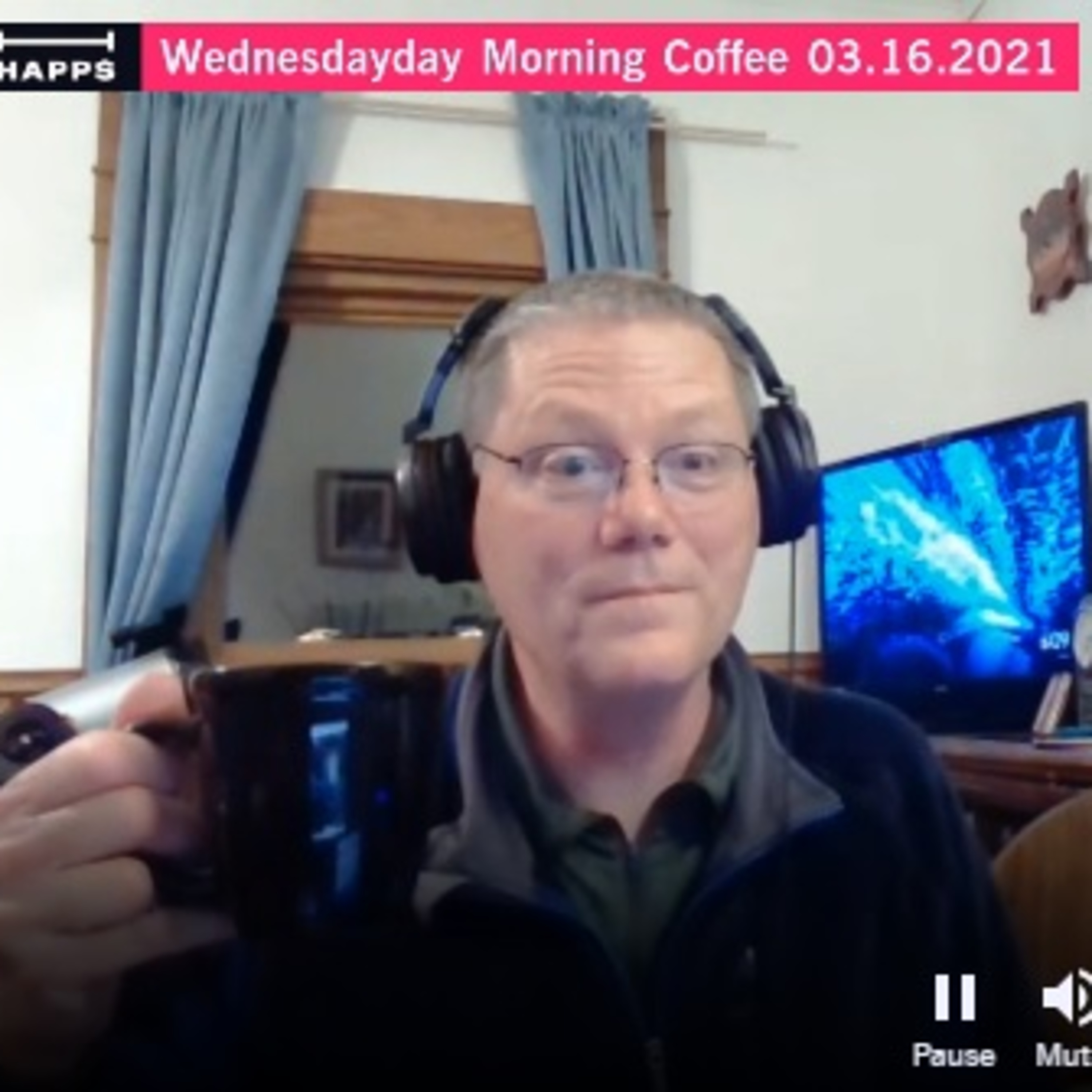 Wednesday Morning Coffee 03.17.2021 via Happs.TV ☕😷👍 ⚓ 🌊 🎙️🔊