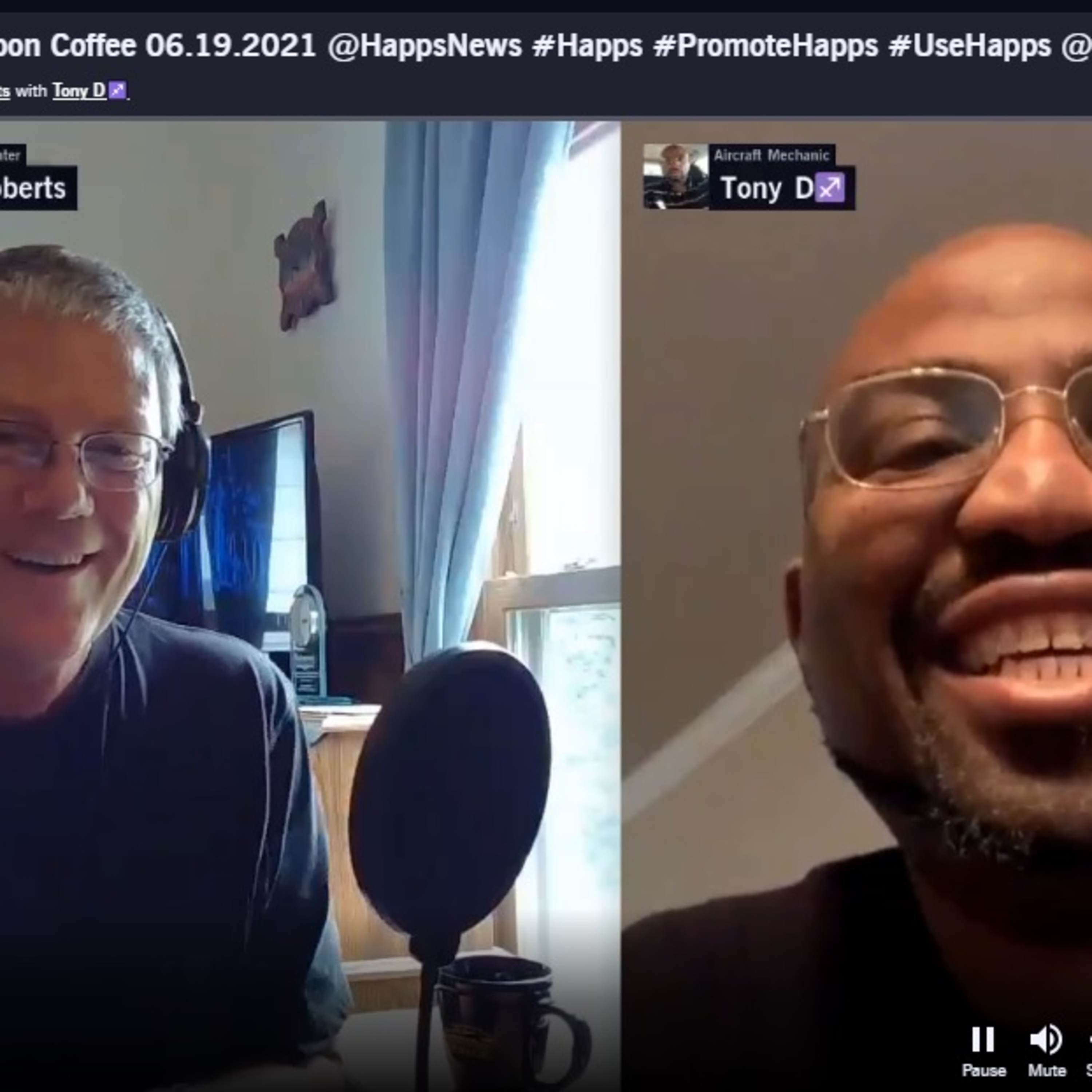 Saturday Afternoon Coffee 06.19.2021 (AUDIO) @HappsNews #Happs #PromoteHapps #UseHapps @Anchor ⚓️🌊🎙🔊