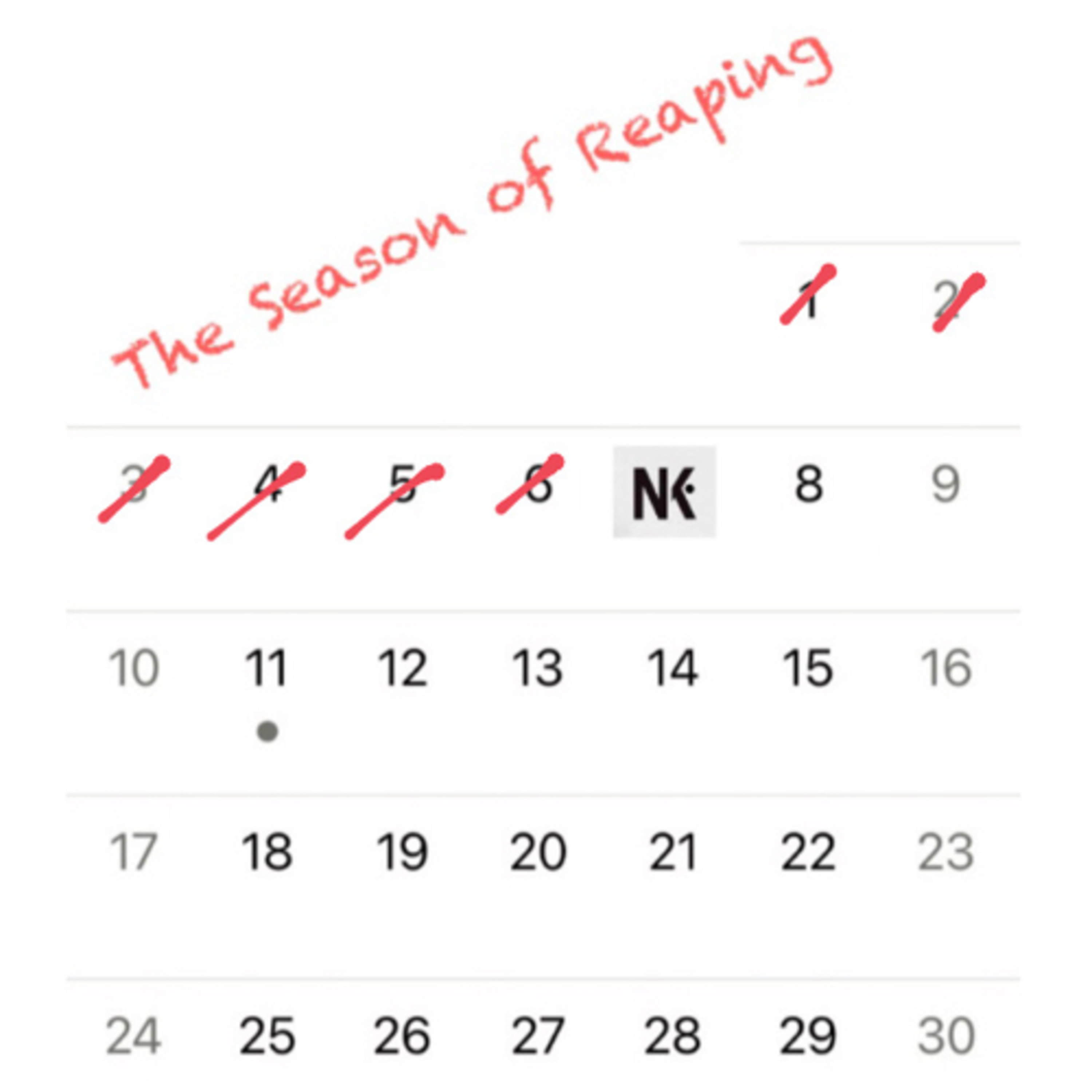 The Season of Reaping  episode artwork