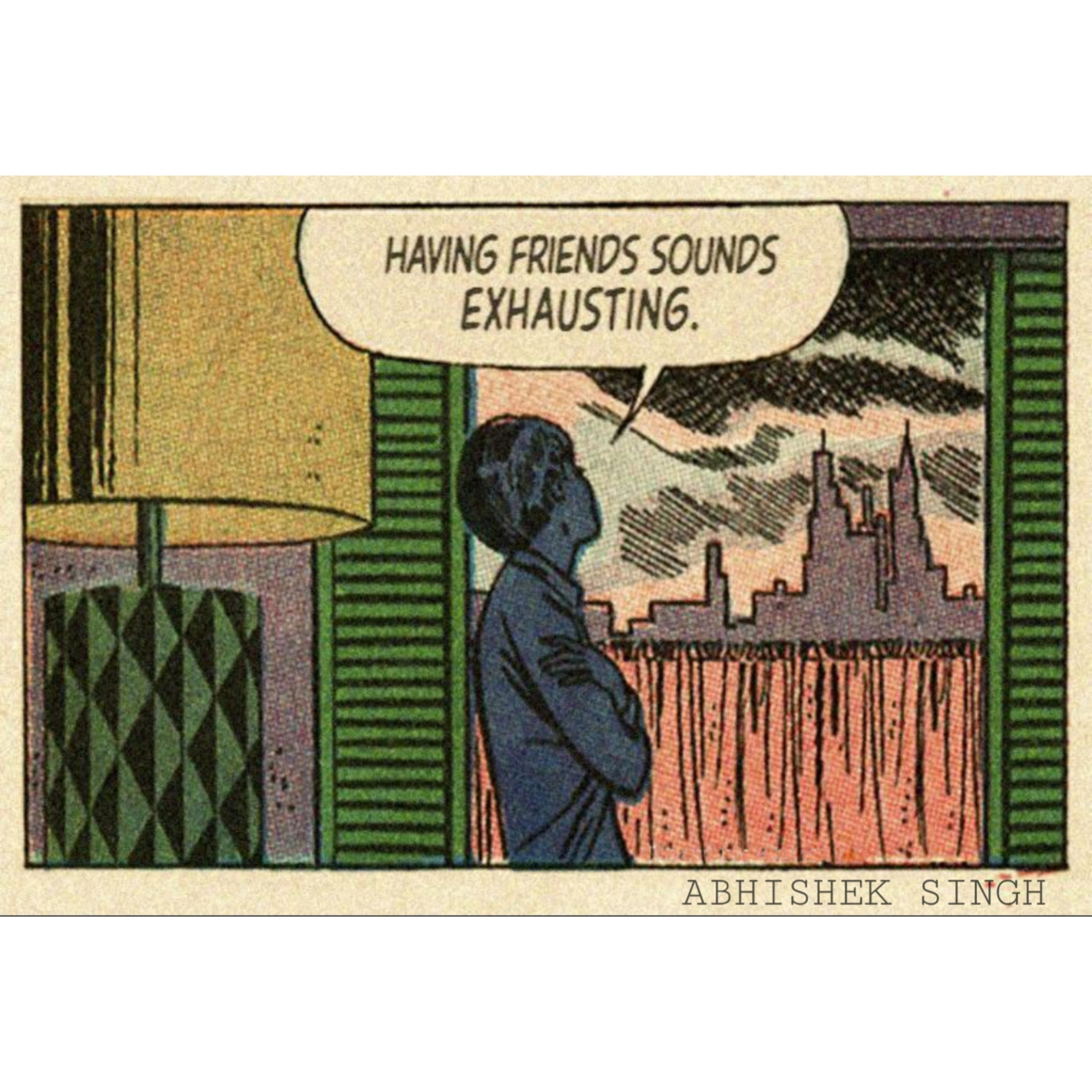 Having friends sounds exhausting episode artwork