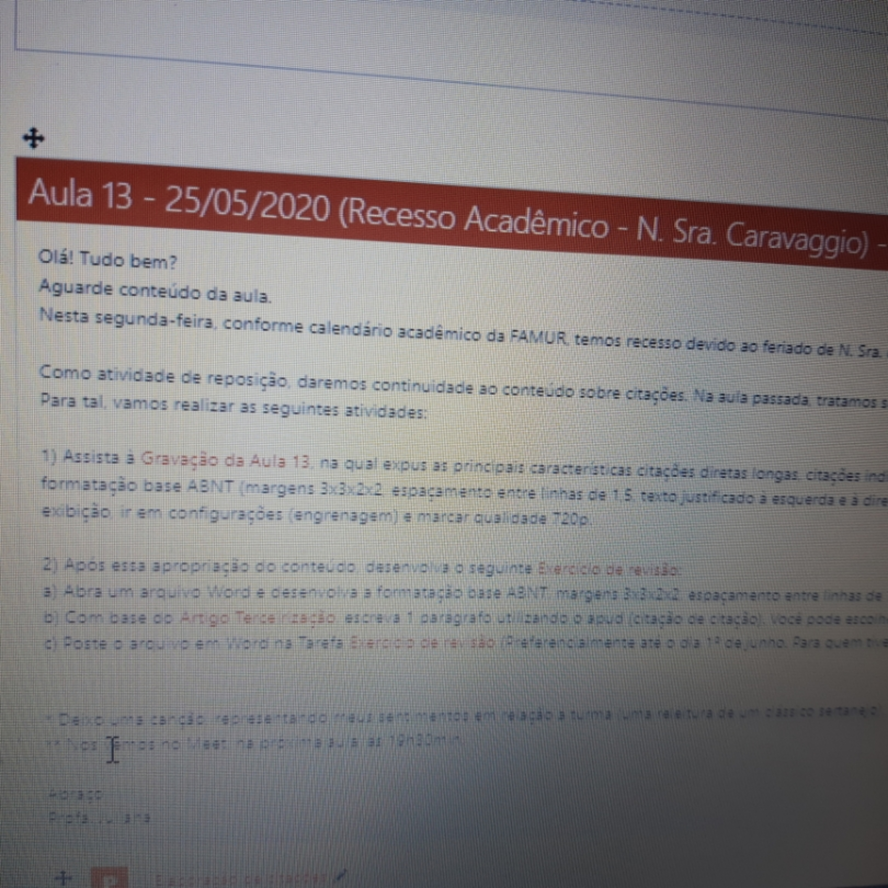 Aula 06 - 06/04/2020 Metodologia