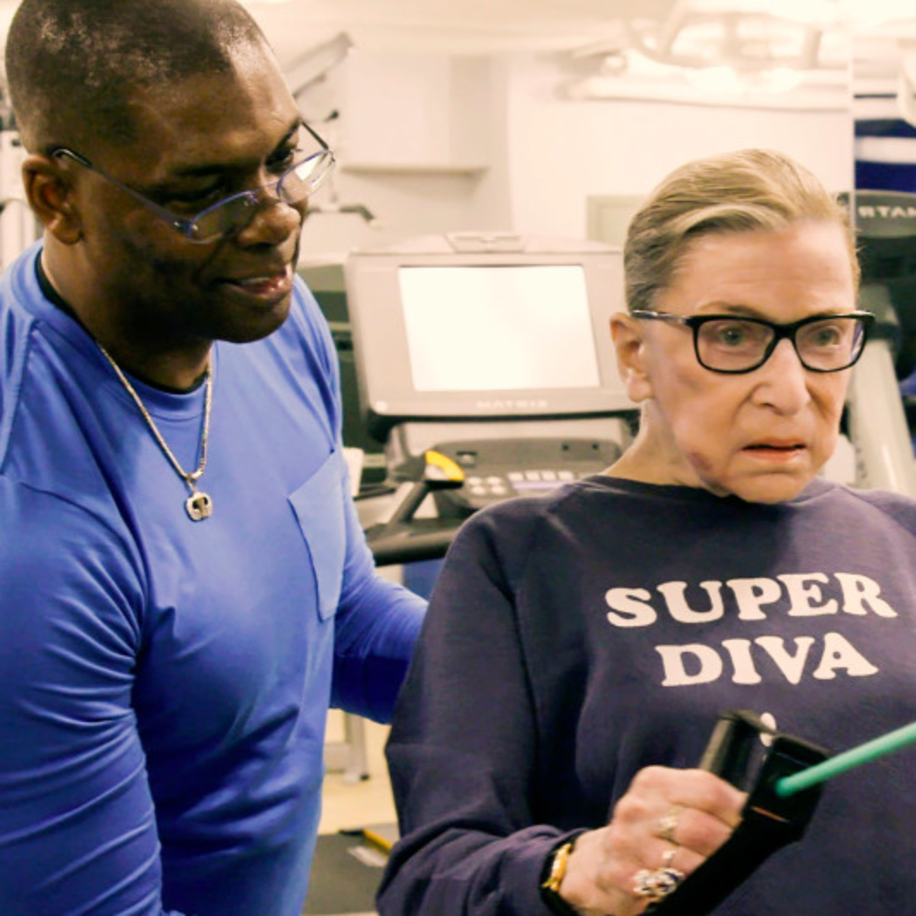 JUSTICE RUTH BADER GINSBURG TRAINER DOES PUSH UPS BEFORE CASKET  episode artwork