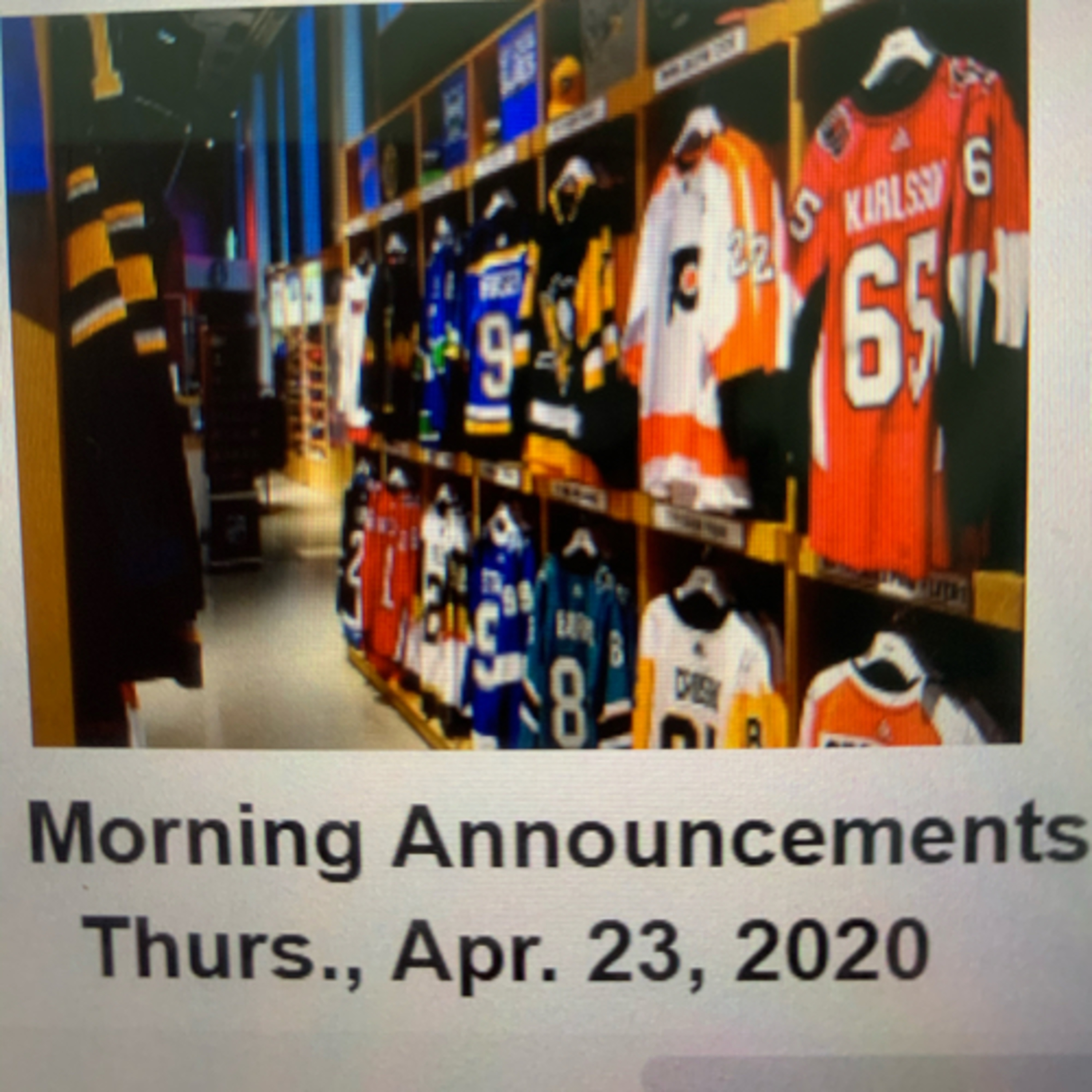 St. MT Announcements- Thurs., Apr. 23 episode artwork