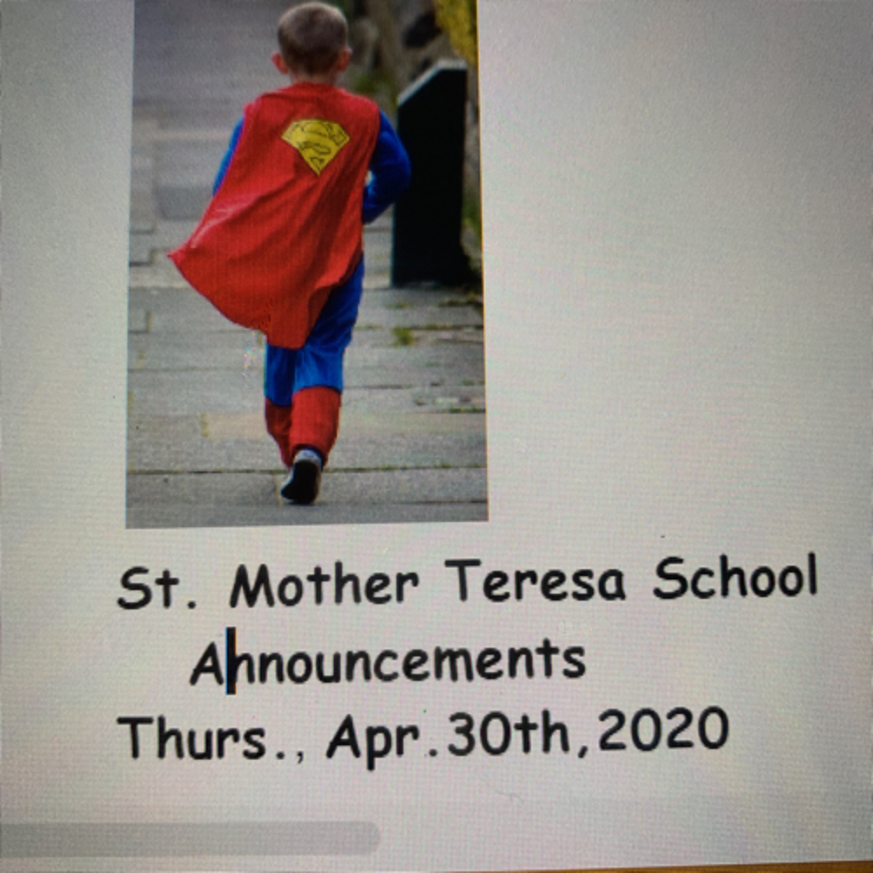 St. Mother Teresa Announcements- Apr. 30th episode artwork