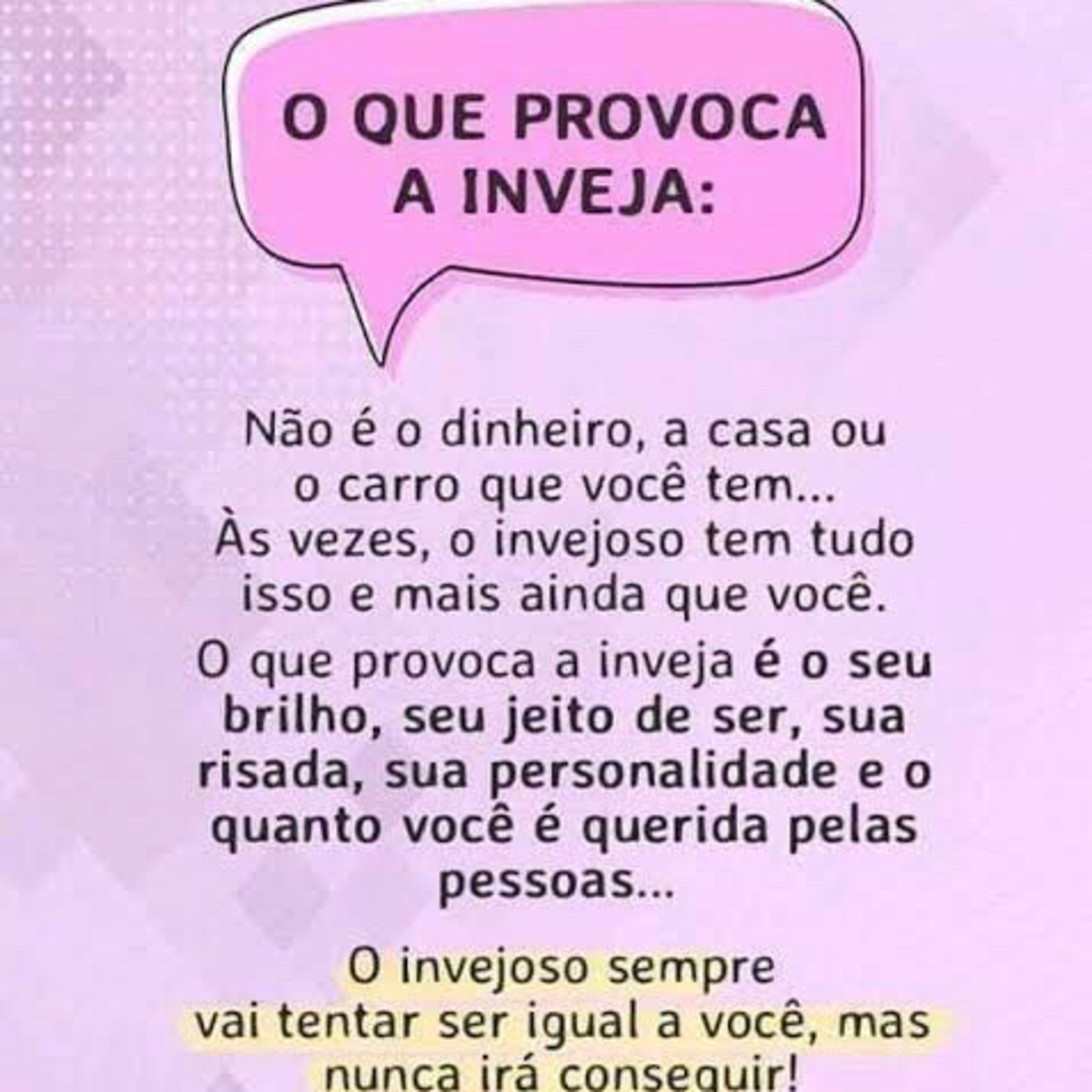 Porque as pessoas têm inveja? 