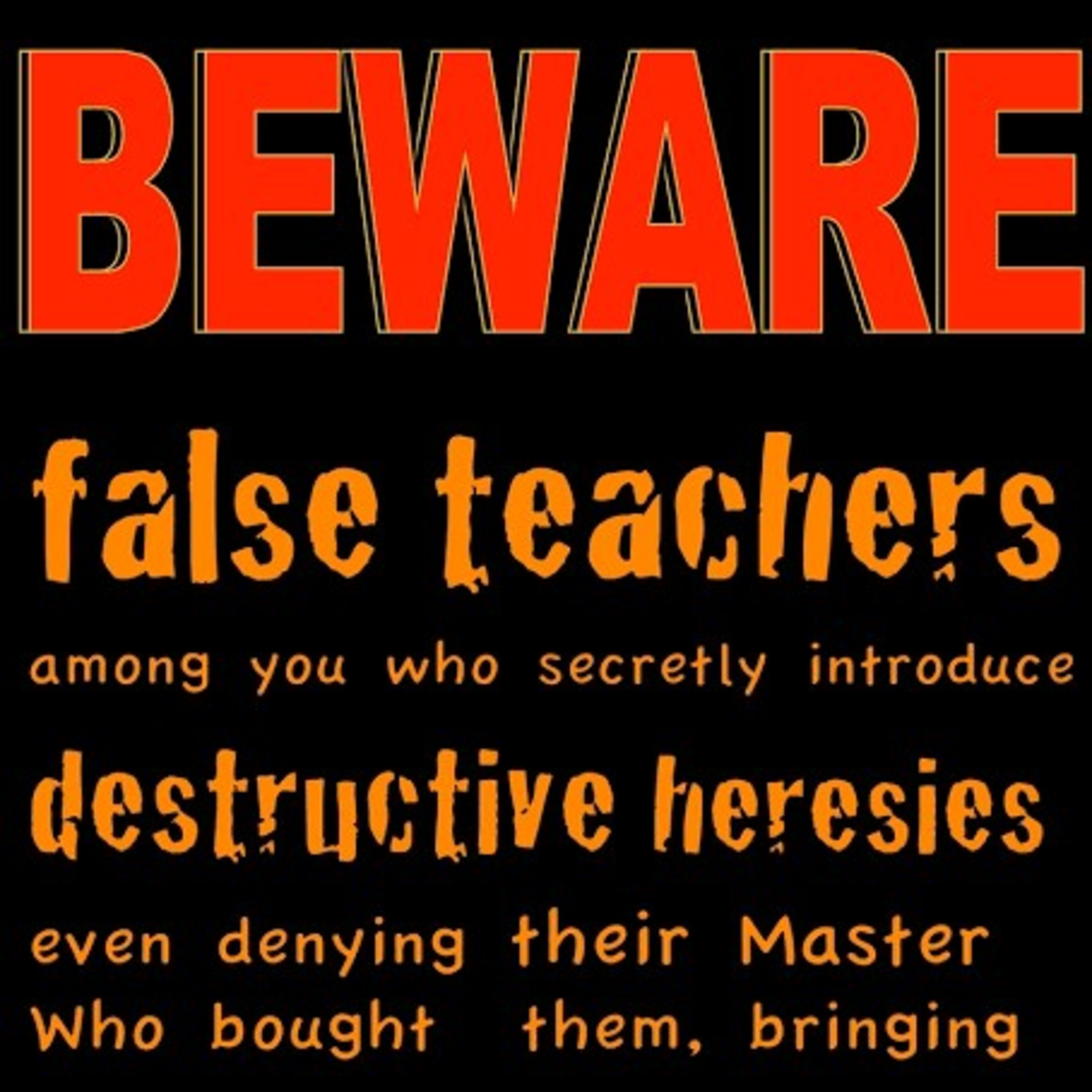 BEWARE OF FALSE TEACHERS AND PROPHETS 1 episode artwork