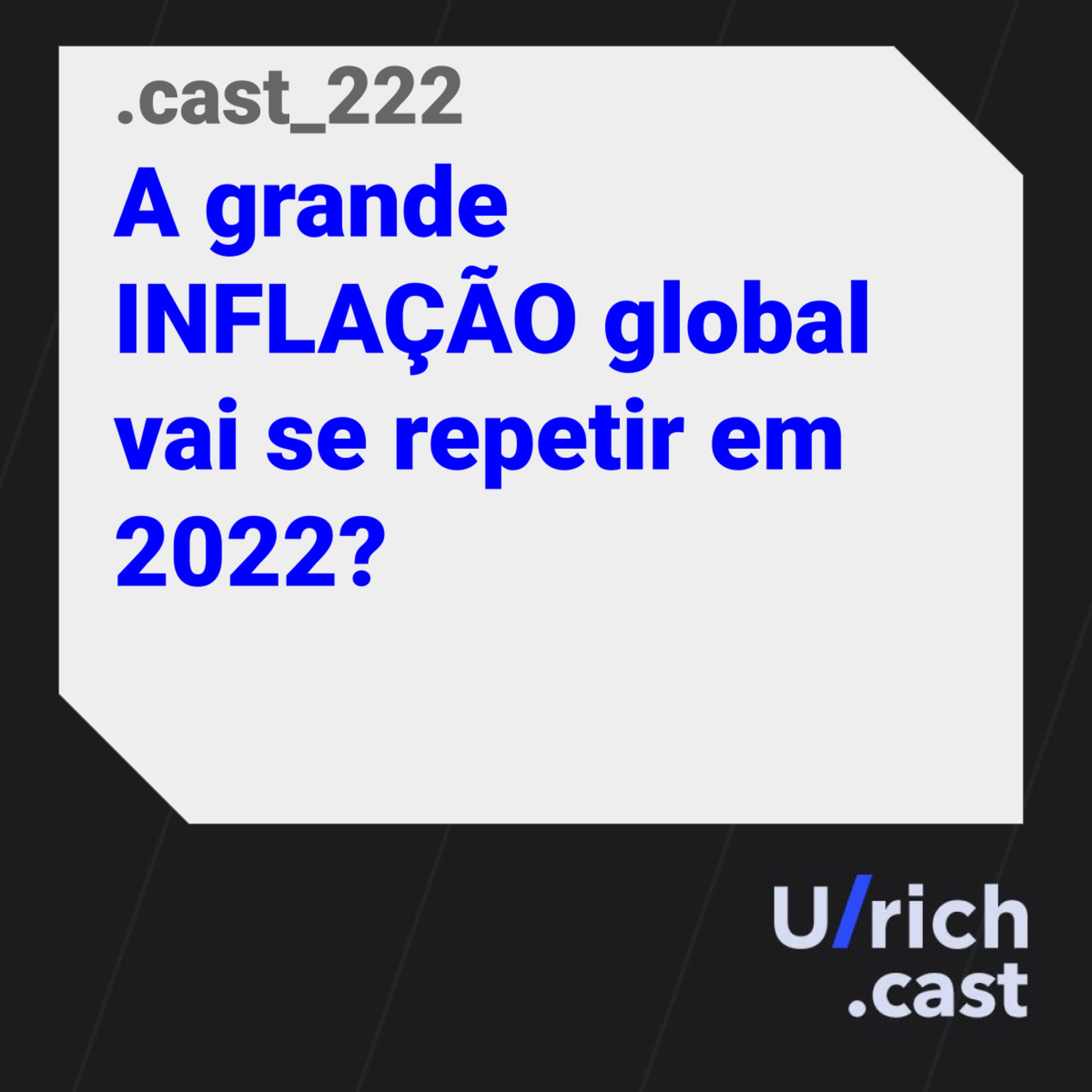 Ep. 222 - A grande INFLAÇÃO global vai se repetir em 2022?