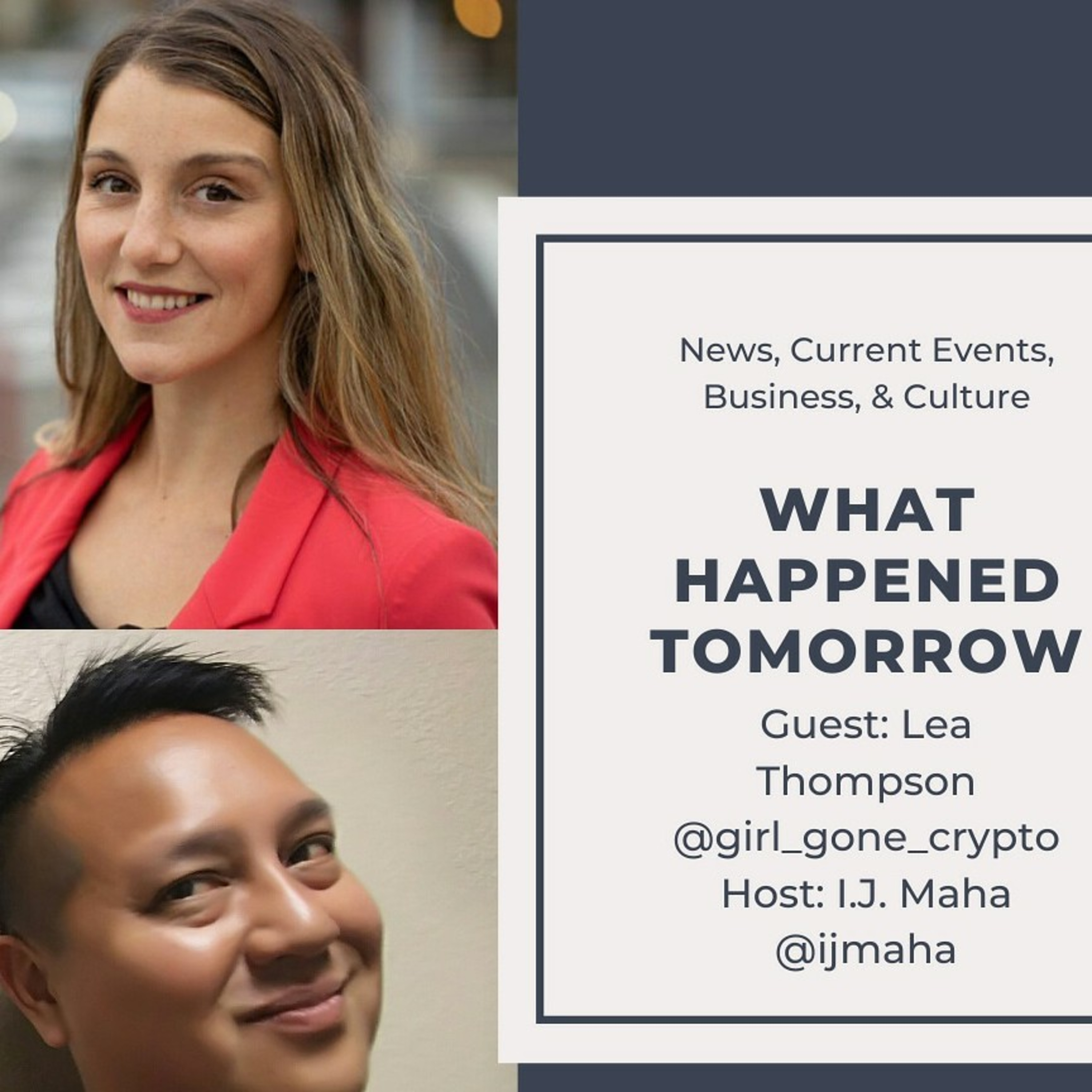 Join we have a great guest Lea Thompson @girl_gone_crypto.  episode artwork