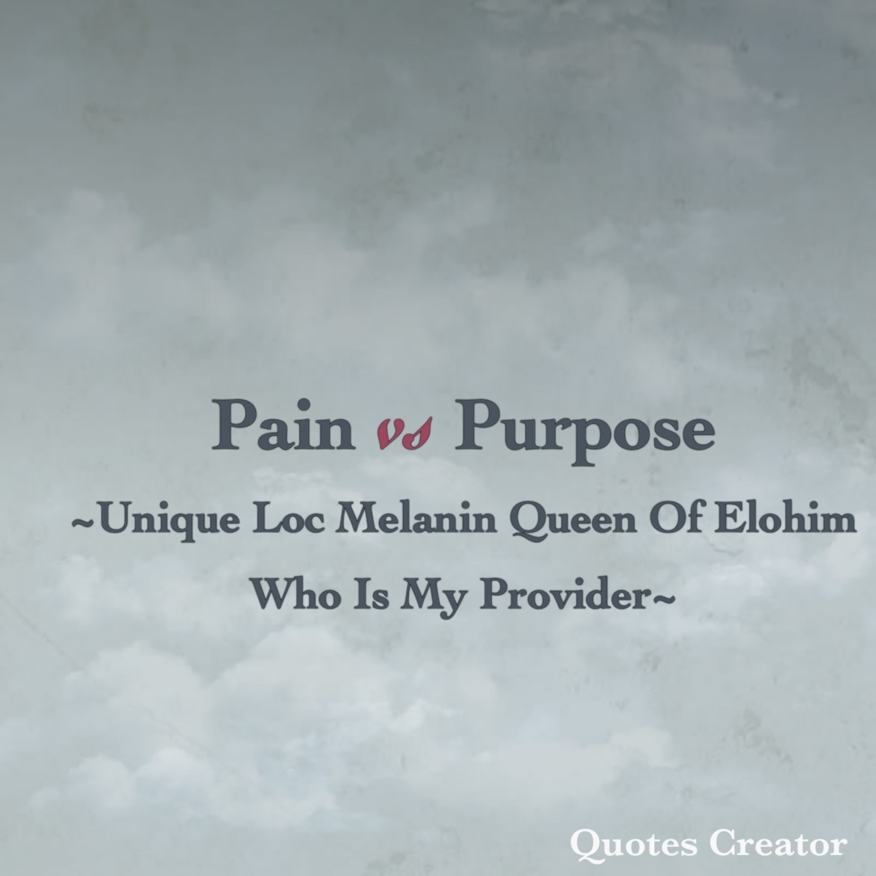 Unique Loc Melanin Queen of Elohim Who is My Provider