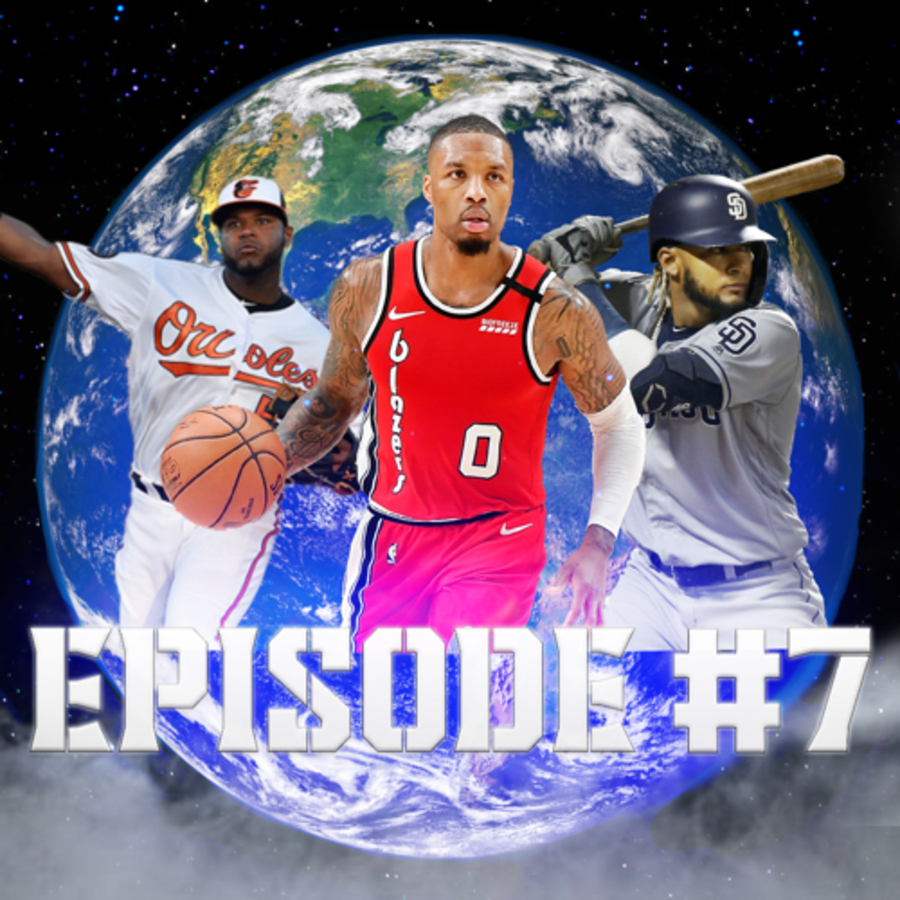 Episode 7: NBA playoffs, MLB Pretender/Contenders, New MLB rules, Fernando Tatis Jr episode artwork