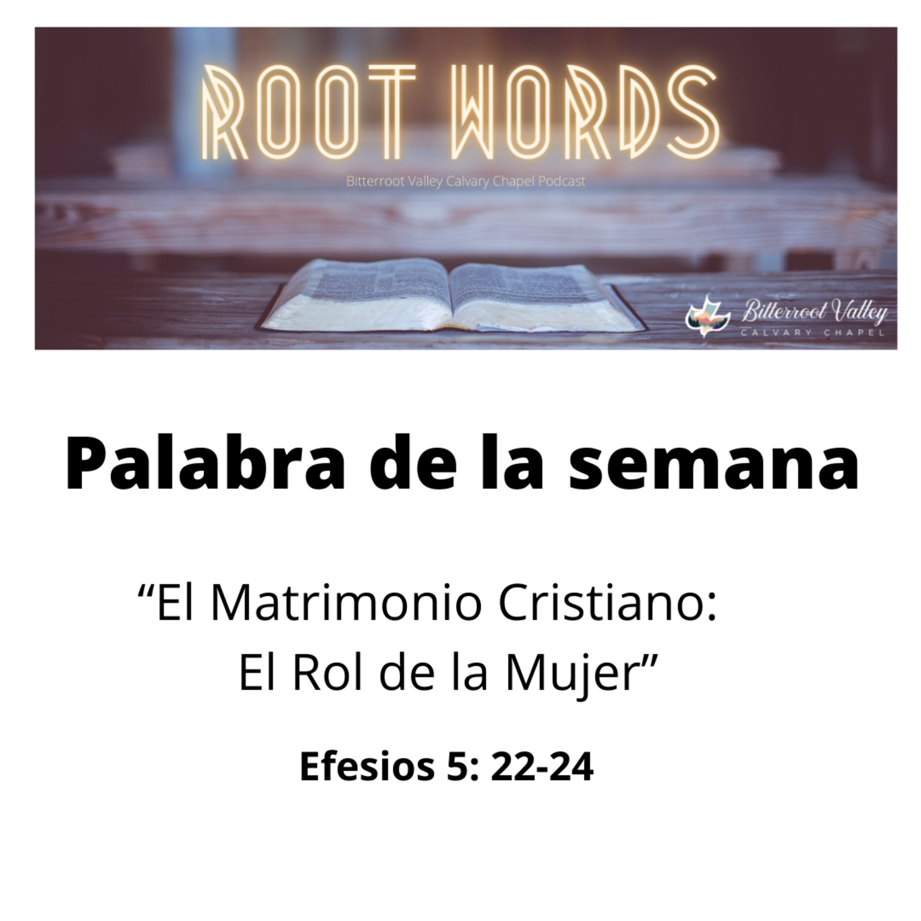 Palabra de la Semana “El Matrimonio Cristiano: El Rol de la Mujer” Efesios 5: 22-24 episode artwork