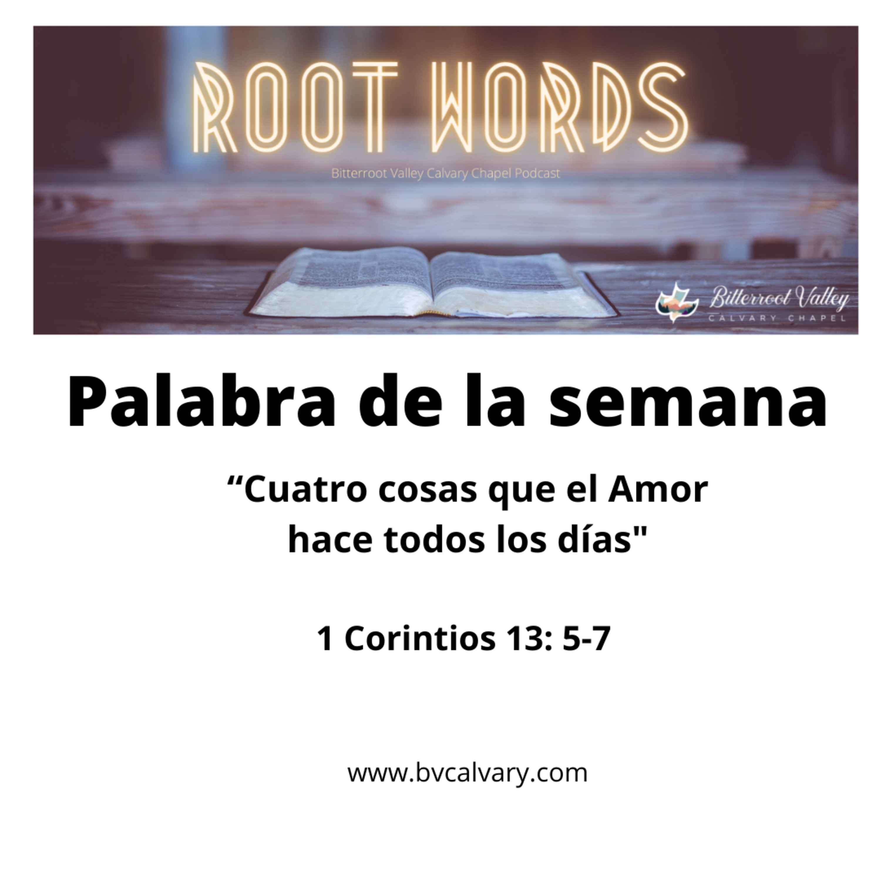 Palabra de la Semana "Cuatro cosas que el Amor hace todos los días" 1 Corintios 13: 5-7  episode artwork