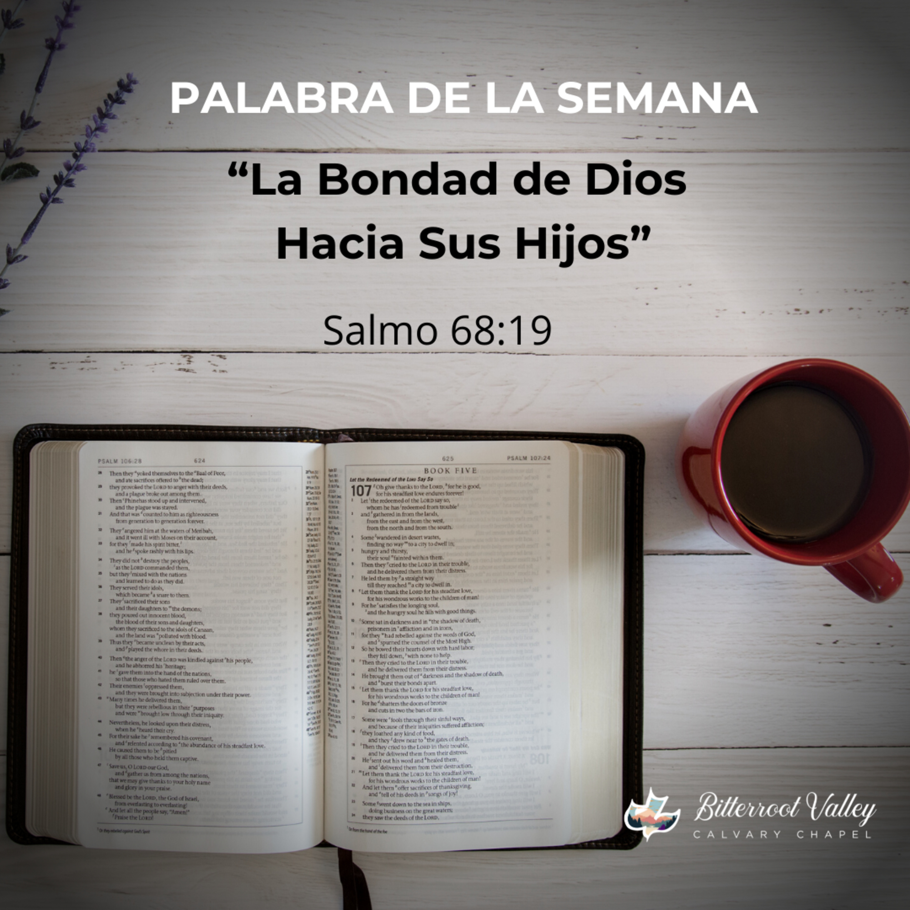 Palabra de la Semana “La Bondad de Dios Hacia Sus Hijos” Salmo 68:19 episode artwork