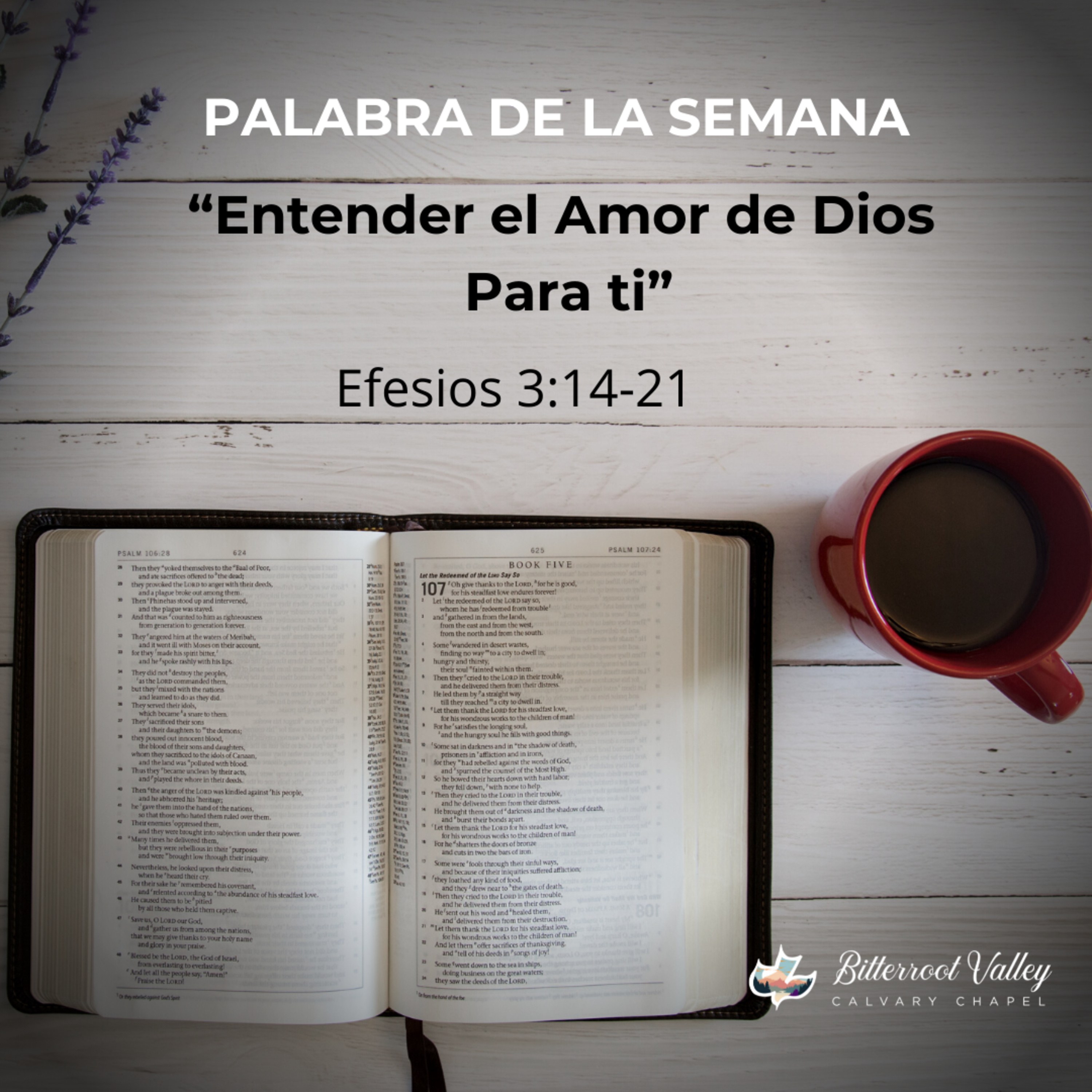 Palabra de la Semana “Entender el Amor de Dios Para ti” Efesios 3:14-21 episode artwork