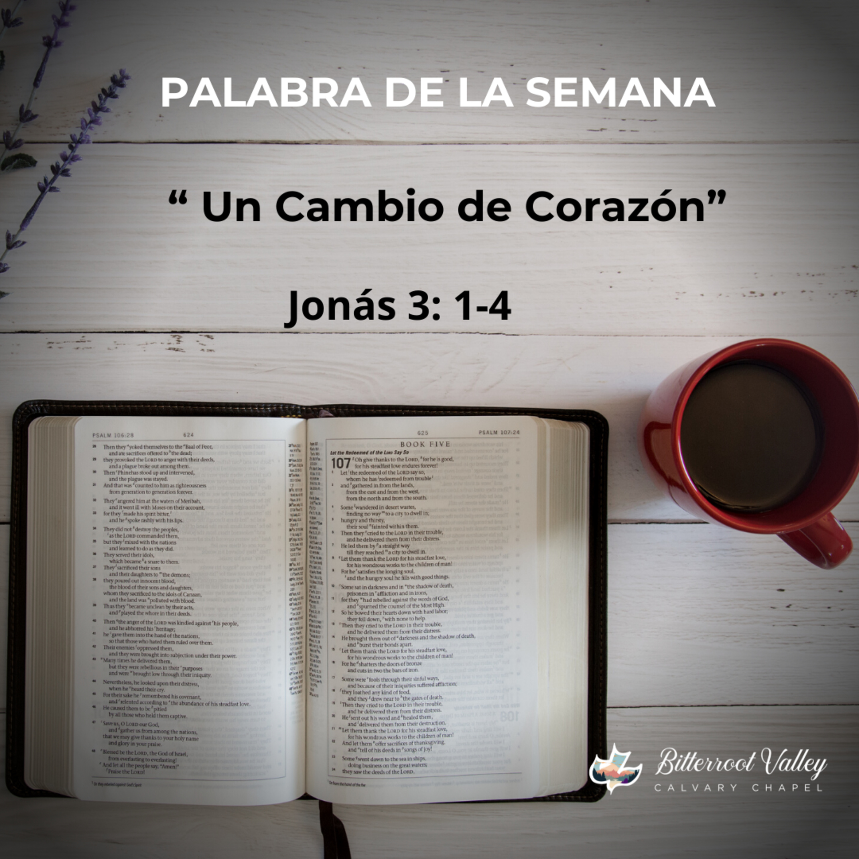 "La Palabra de la Semana" “Un Cambio de Corazón”. Jonás 3: 1-4  episode artwork