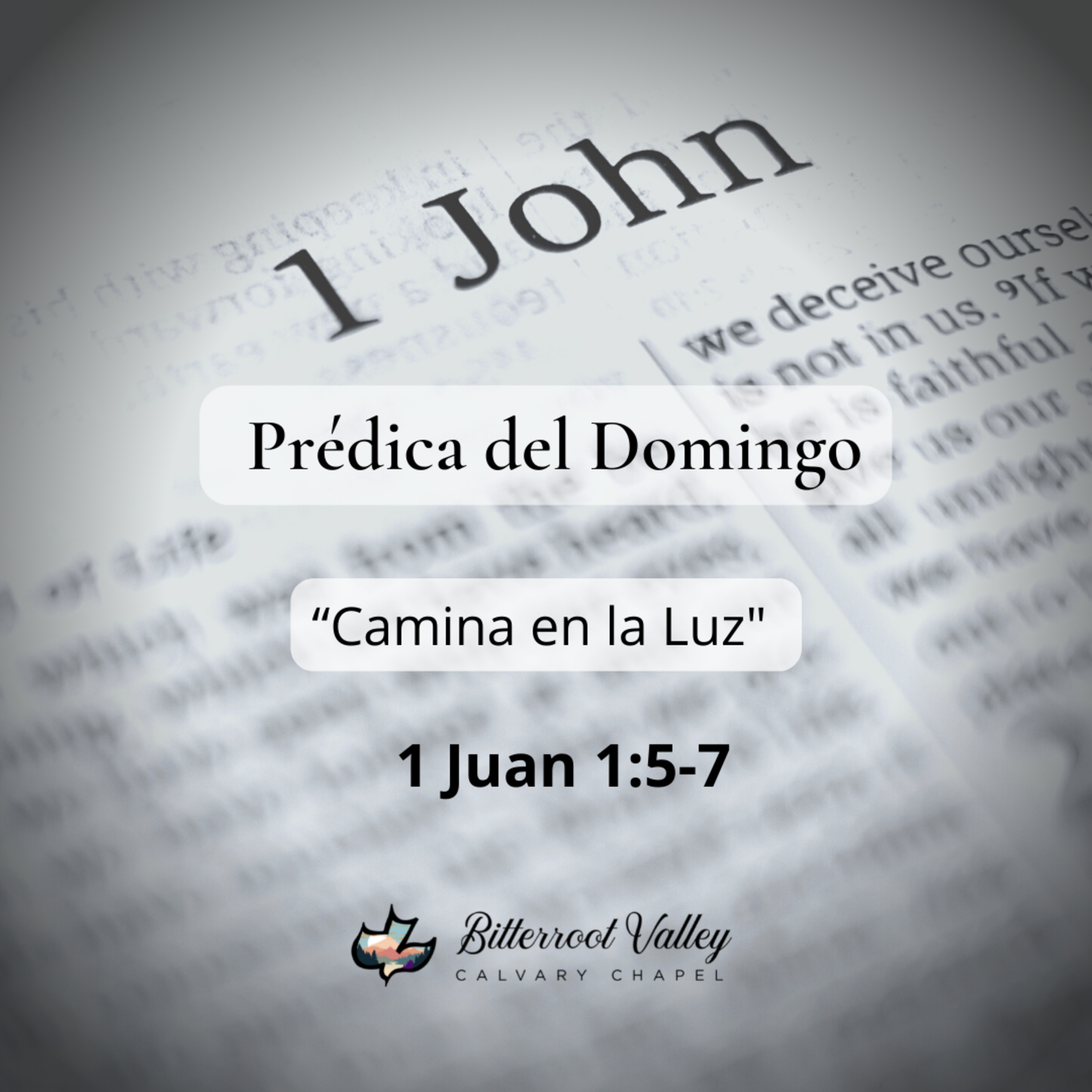 Prédica del Domingo “Camina en la Luz” 1 Juan 1:5-7 episode artwork