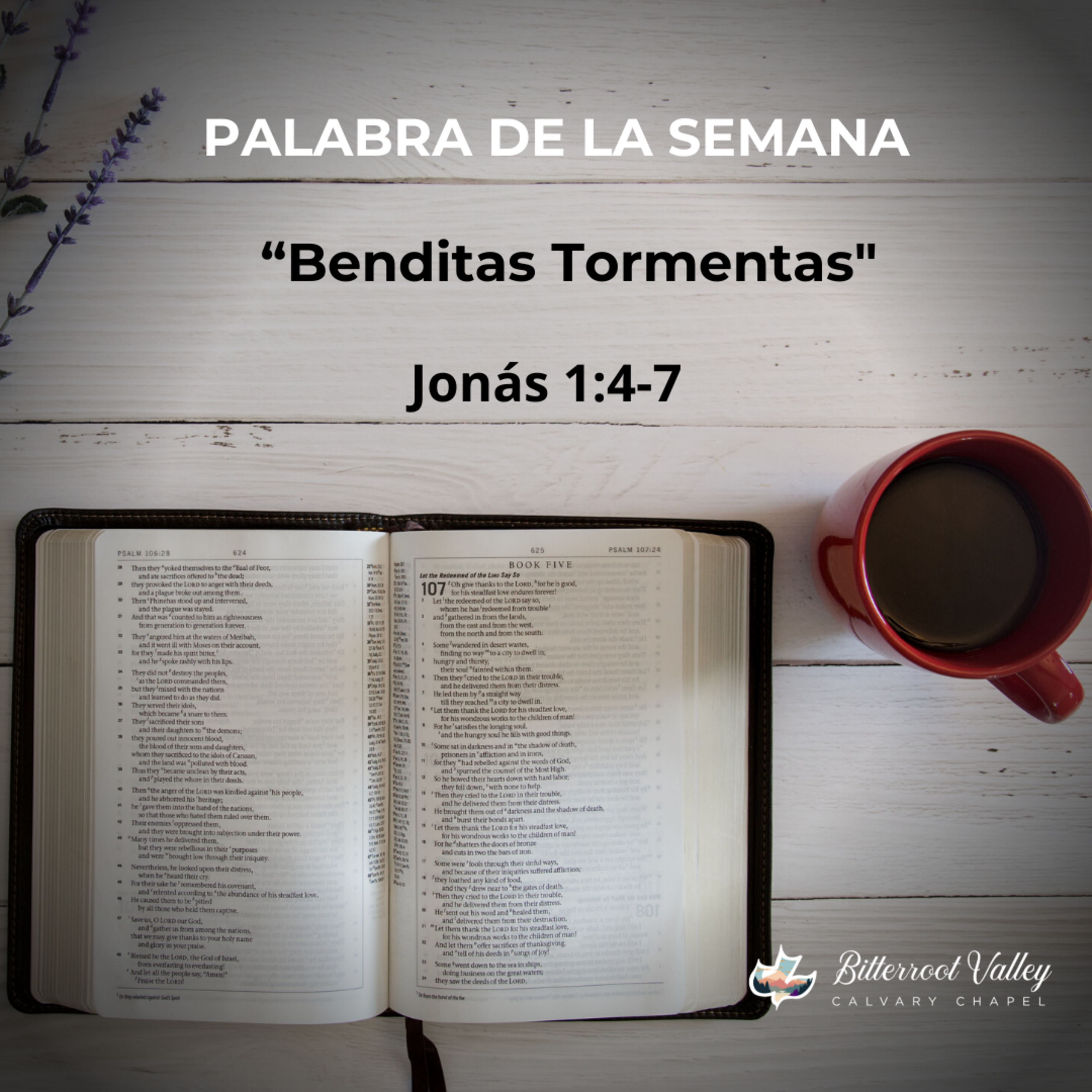 Palabra de la Semana "Benditas Tormentas" Jonás 1:4-7 episode artwork