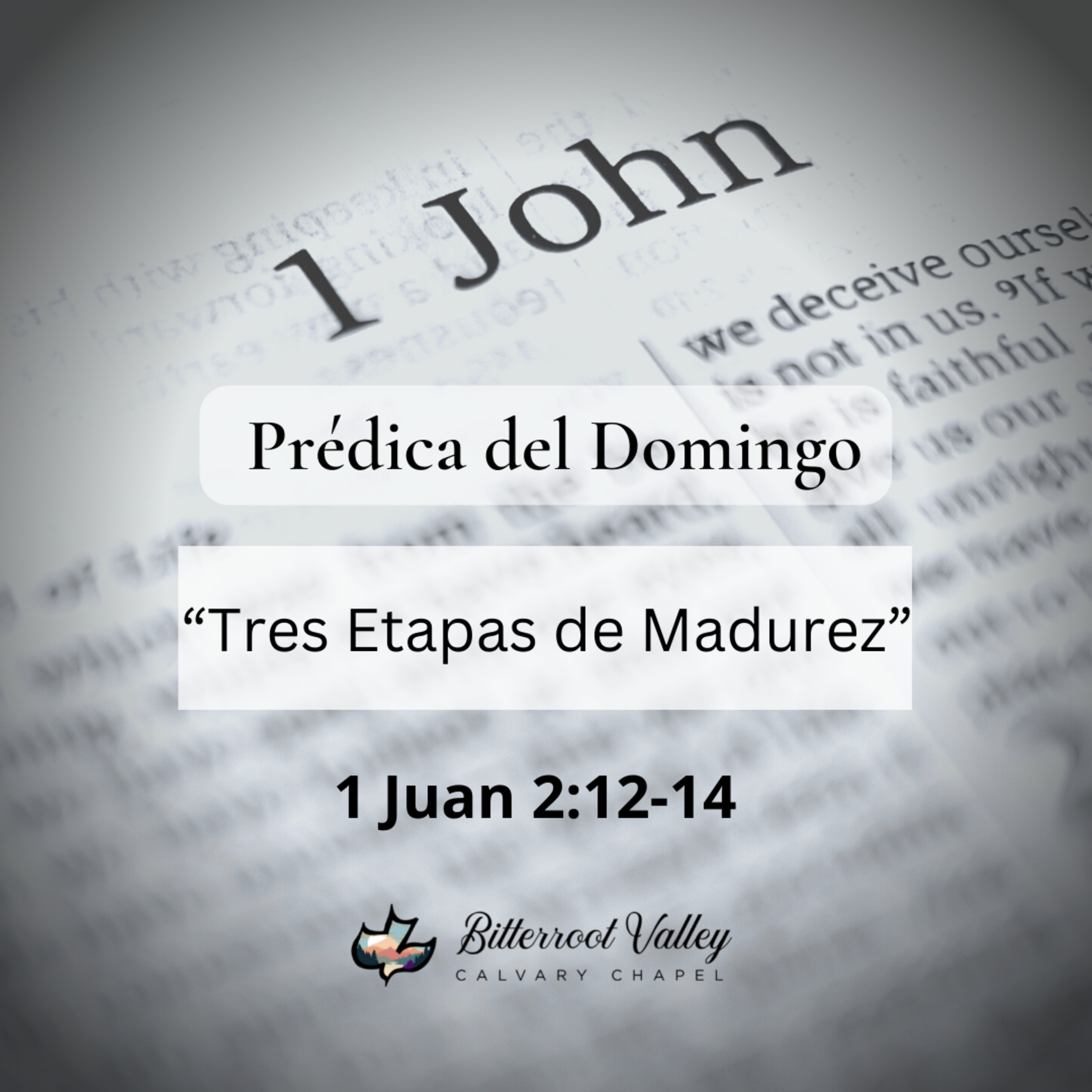 Prédica del Domingo “Tres Etapas de Madurez” 1 Juan 2:12-14 episode artwork