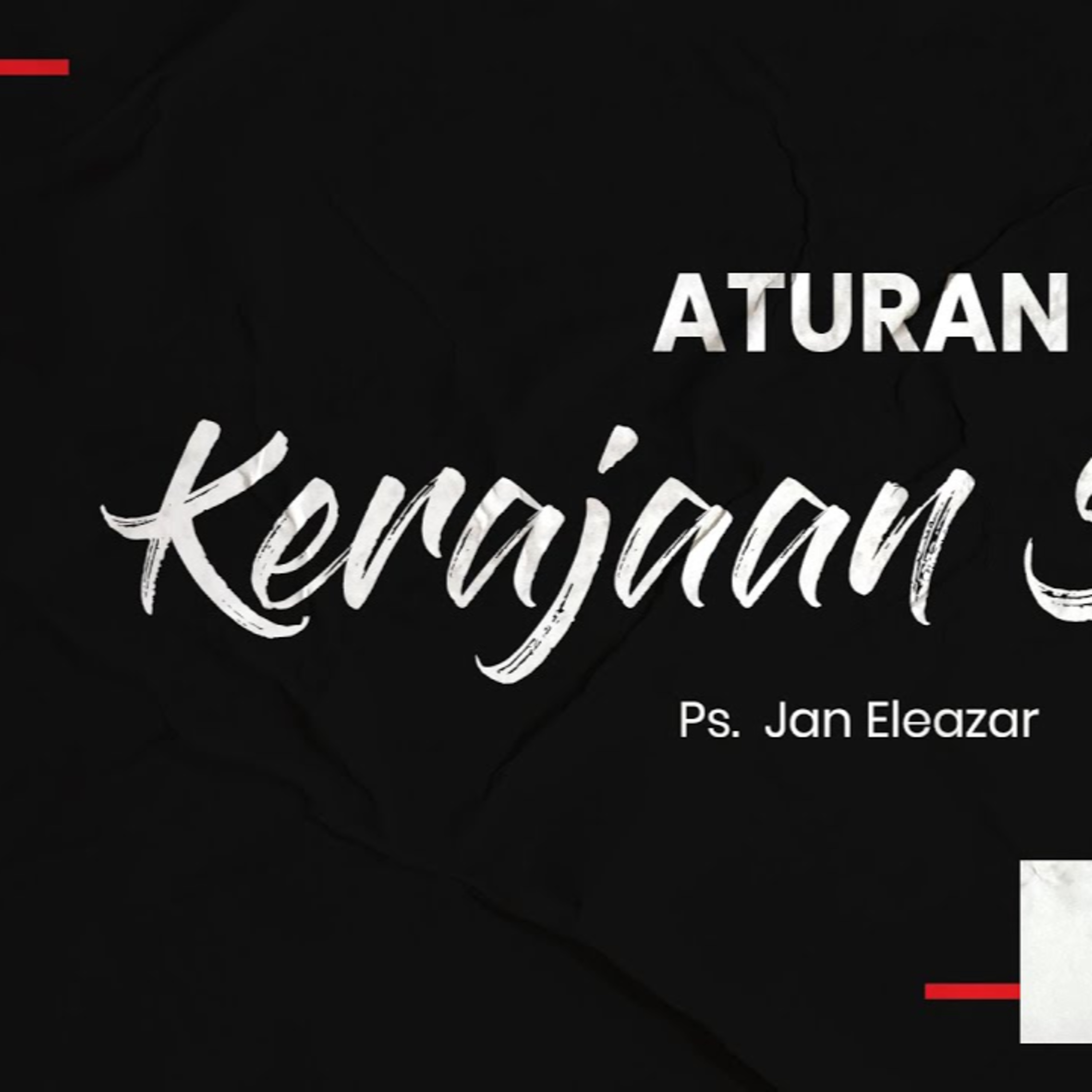 Ibadah Online Umum - 22 November 2020 - Ps. Jan Eleazar - Aturan Kerajaan Sorga episode artwork