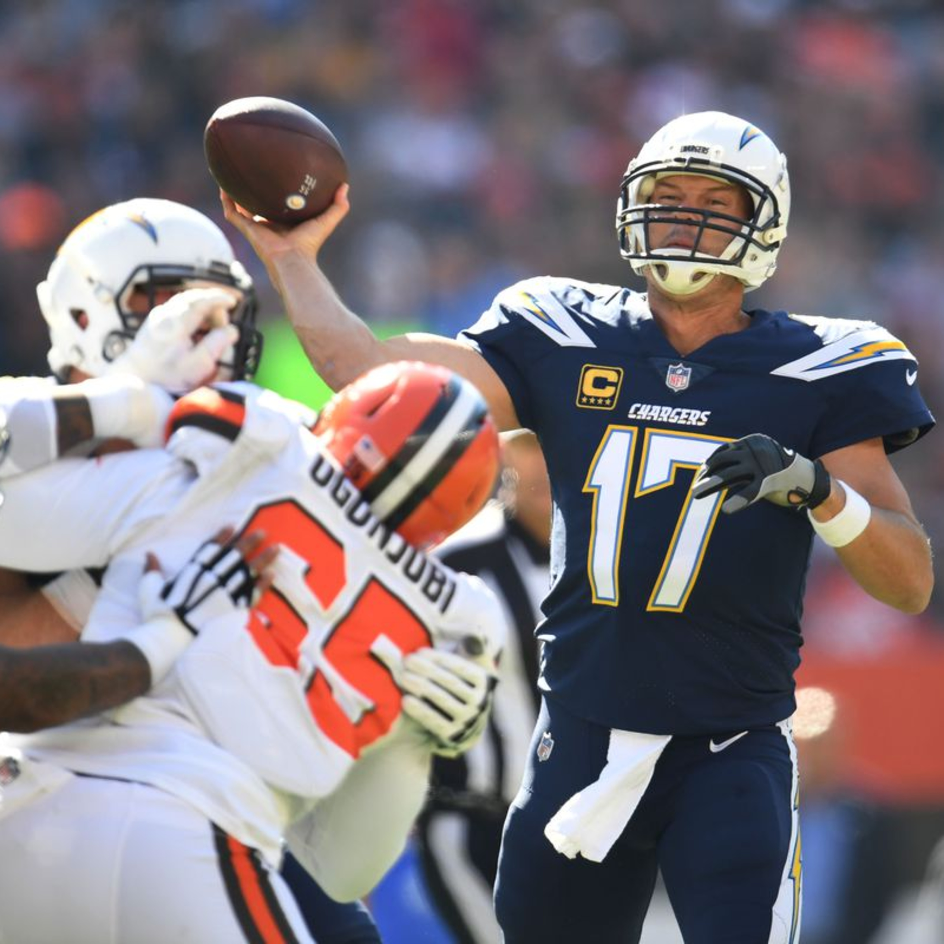 NFL Chargers beat Browns Week 6 episode artwork