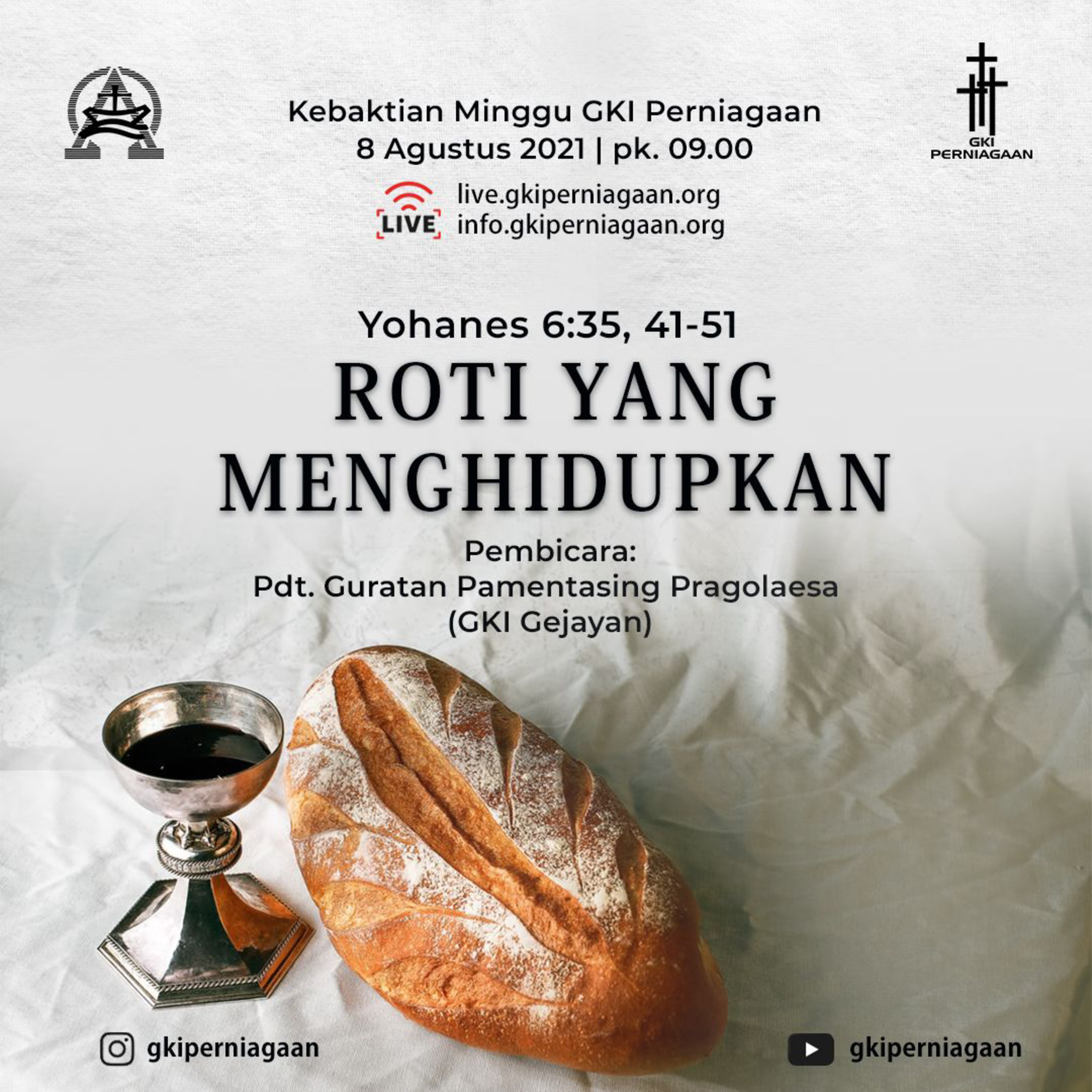 Khotbah : Roti yang Menghidupkan