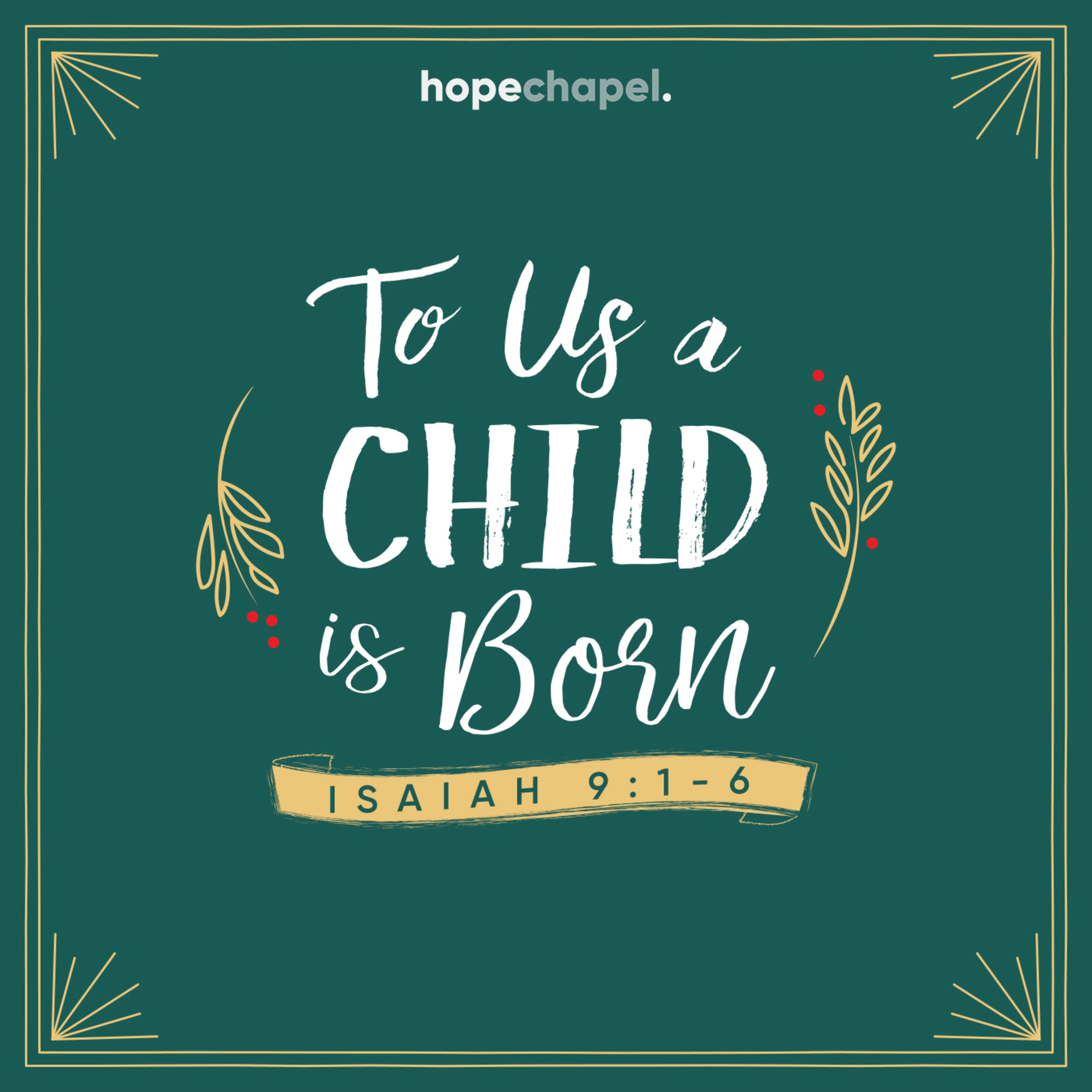 "To Us a Child is Born" episode artwork