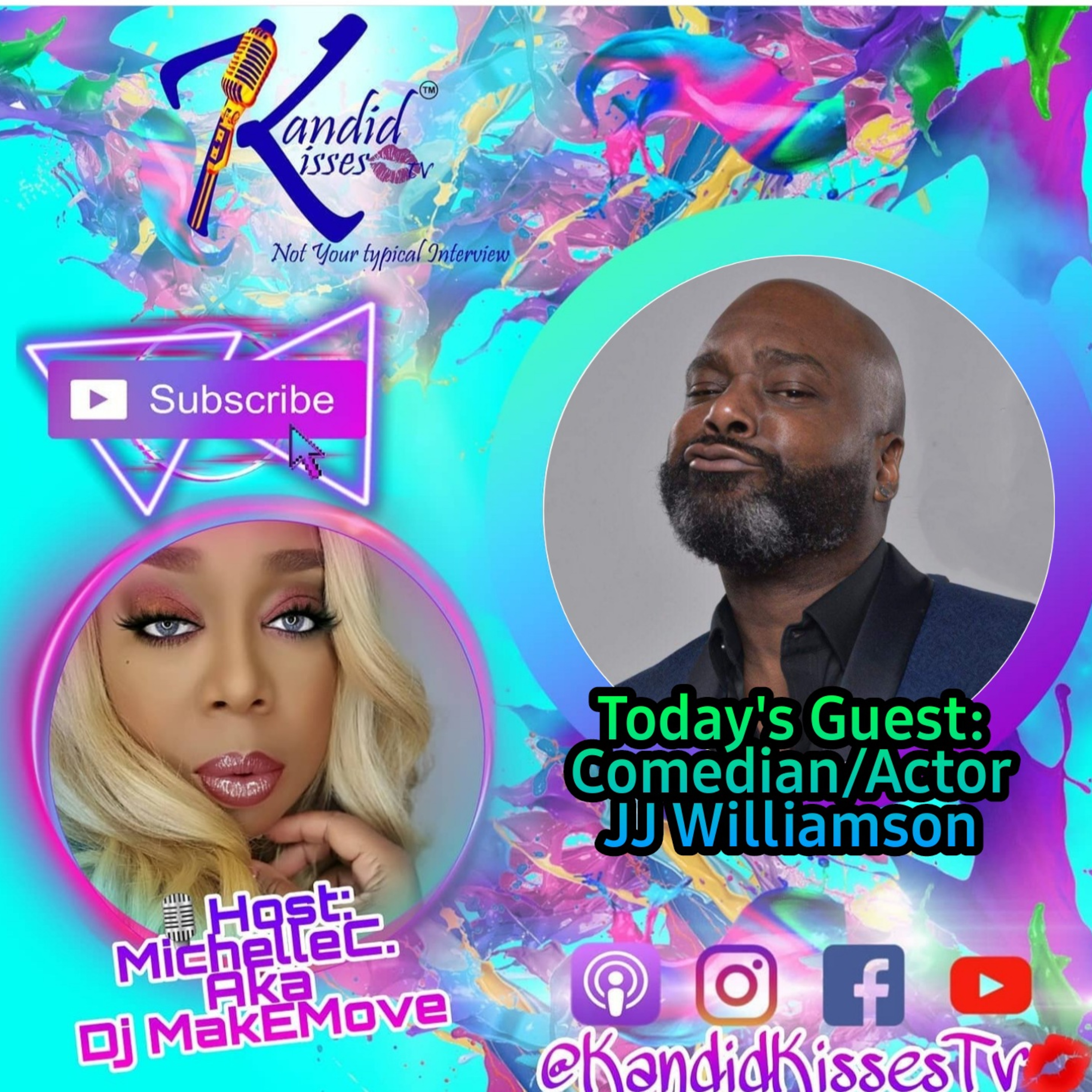 Kandid Kisses Tv {Not Your Typical Interview) with Comedian/Actor JJ from The Sip episode artwork