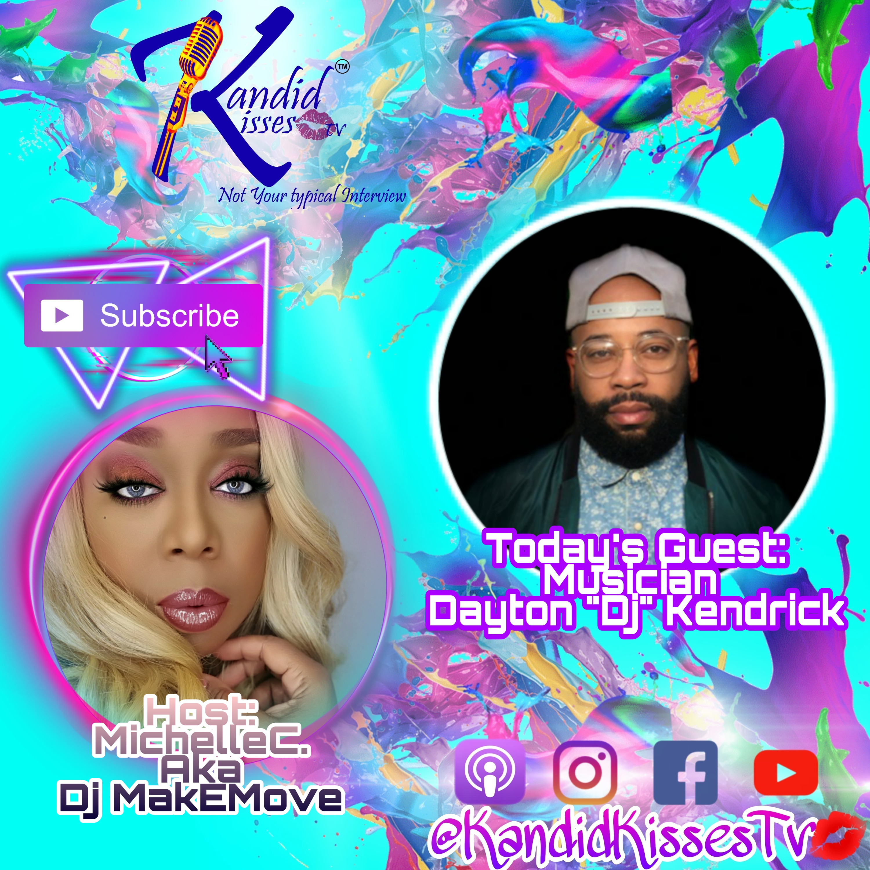 Kandid Kisses Tv {Not Your Typical Interview) Ep. with Musician/Producer/Content Creator Dayton "Dj" Kendrick episode artwork