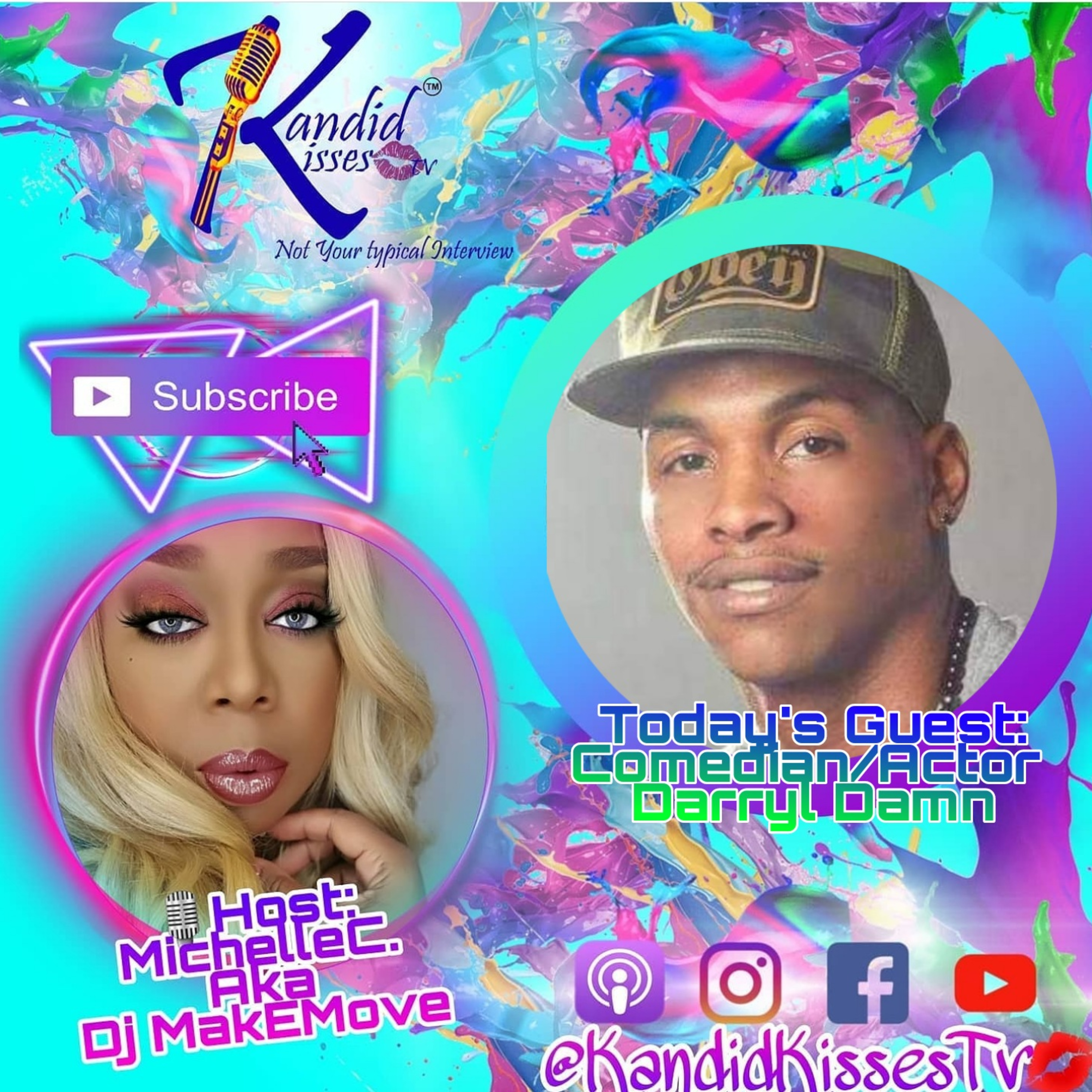 Kandid Kisses Tv {Not Your Typical Interview) with Comedian/Actor Darryl Damn episode artwork