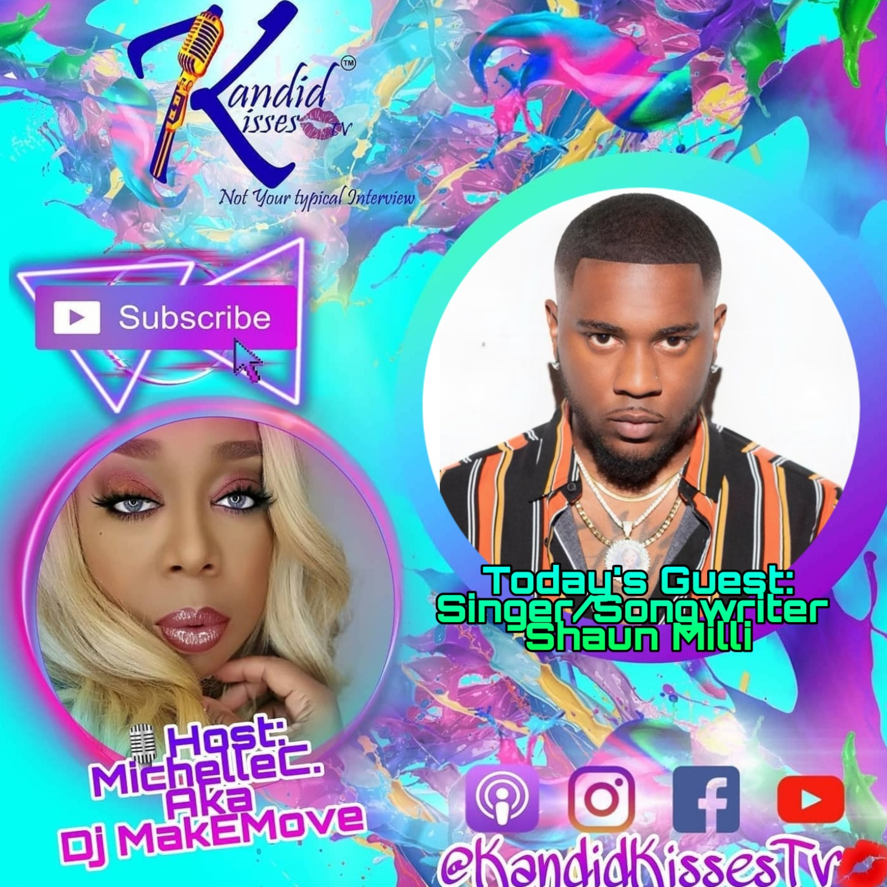 Kandid Kisses Tv {Not Your Typical Interview) with Singer/Songwriter Shaun Milli episode artwork