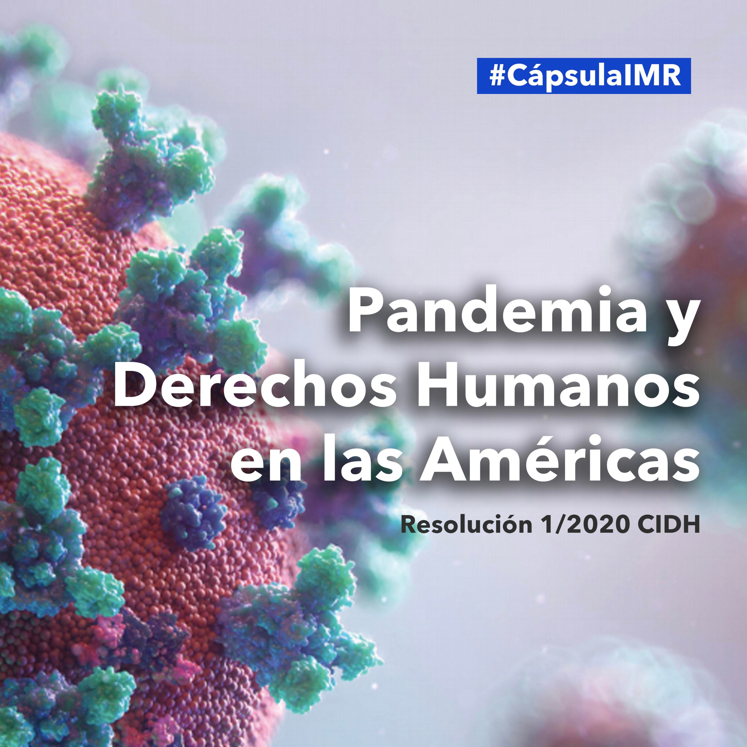 Cápsula IMR "Resolución 1/2020: Pandemia y Derechos Humanos en las Américas" episode artwork