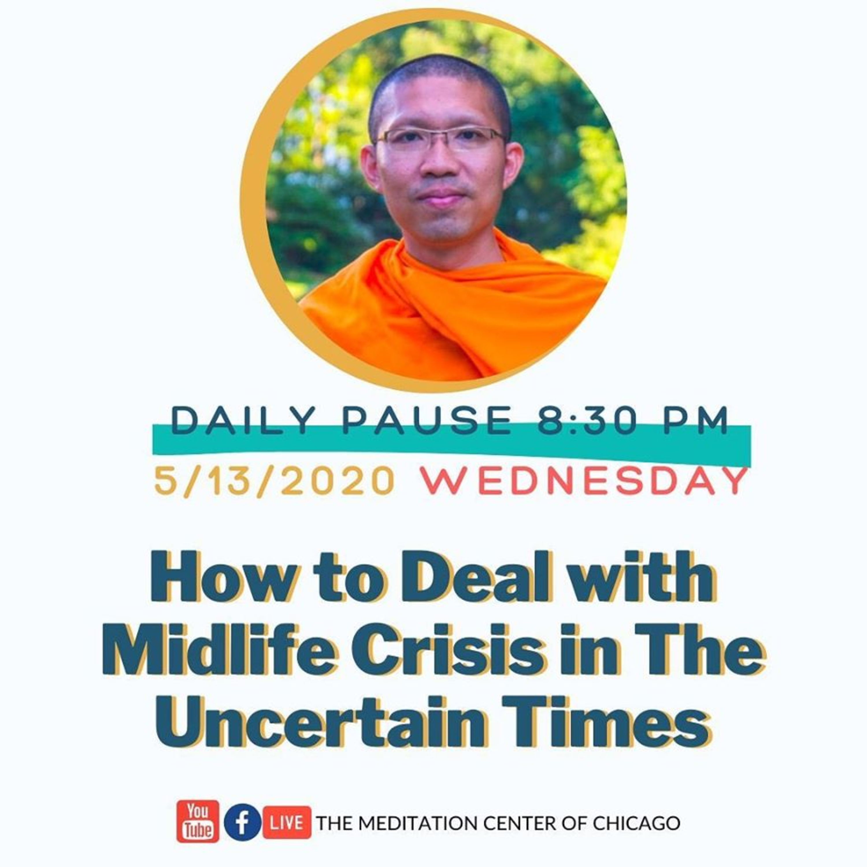 Daily Pause: with Monk Burin on How to Deal with Midlife Crisis in the Uncertain Times