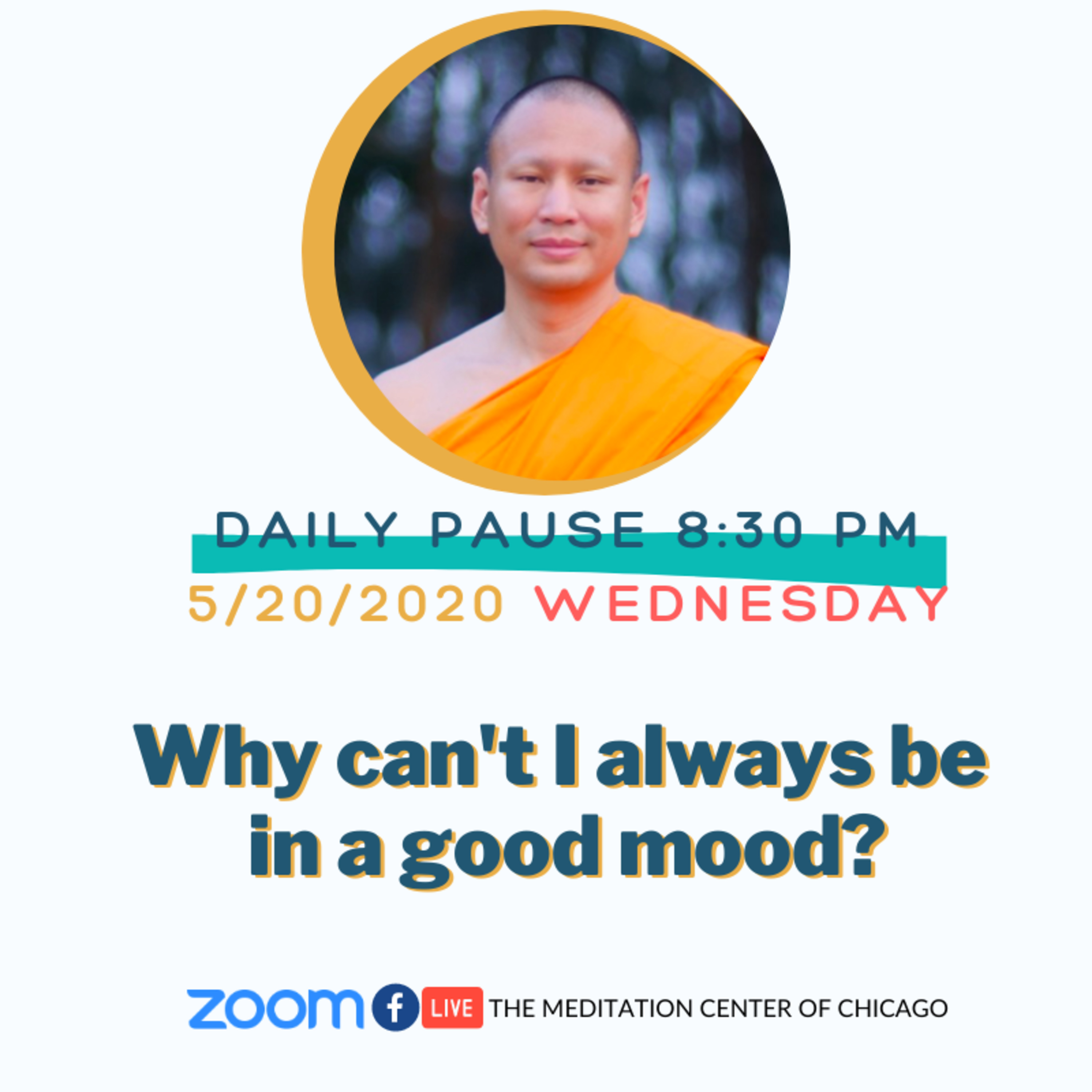 Daily Pause | Why can't I always be in a good mood? with Ven. Pasra Dantamano from Thailand