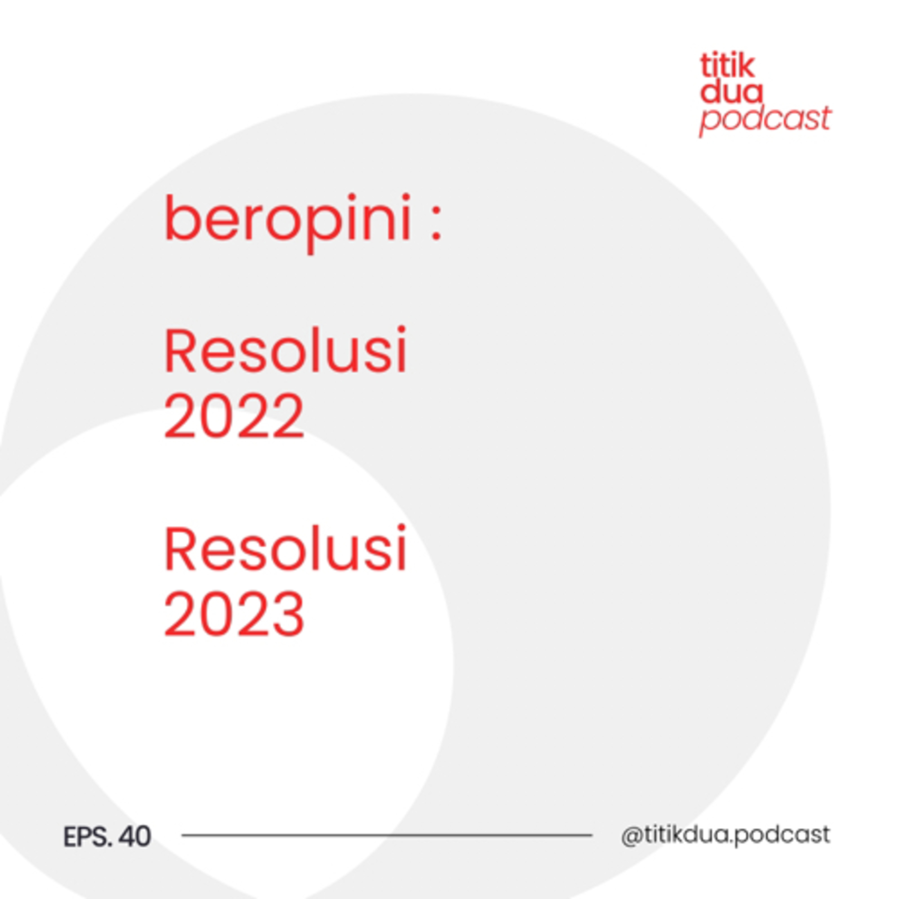 EPS. 41 - Beropini : Resolusi 2022 dan 2023 episode artwork