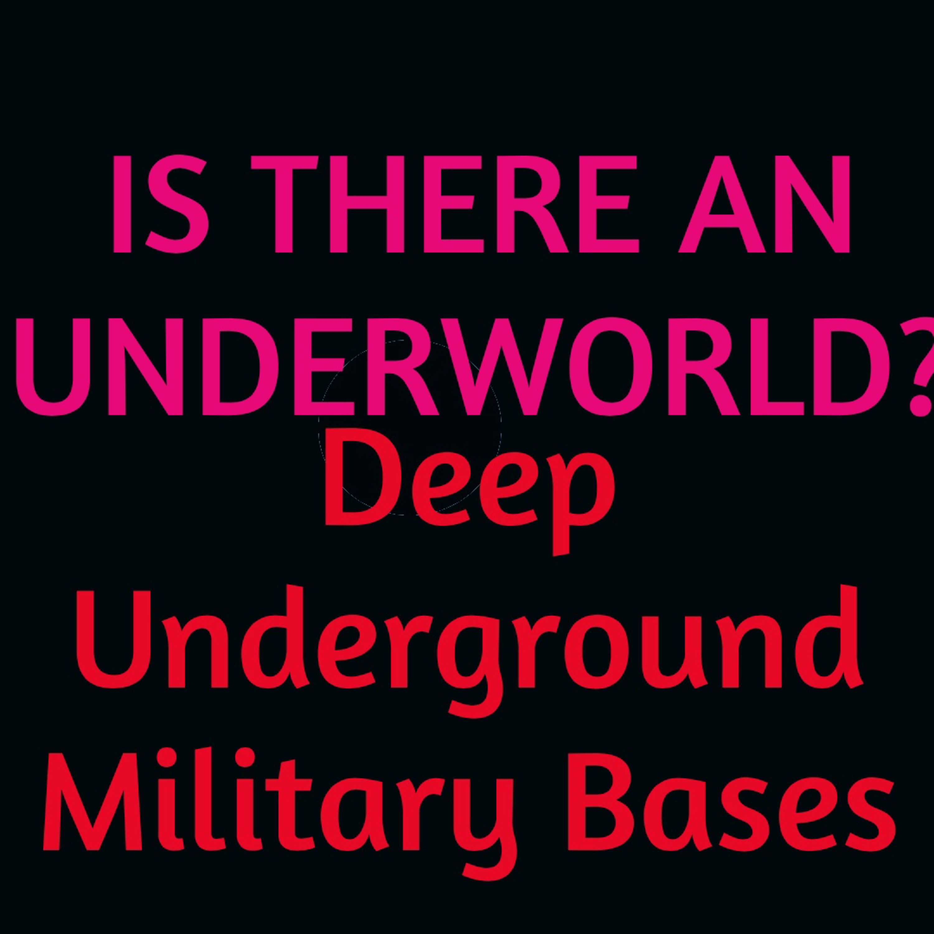 Is there an underworld beneath our feet?