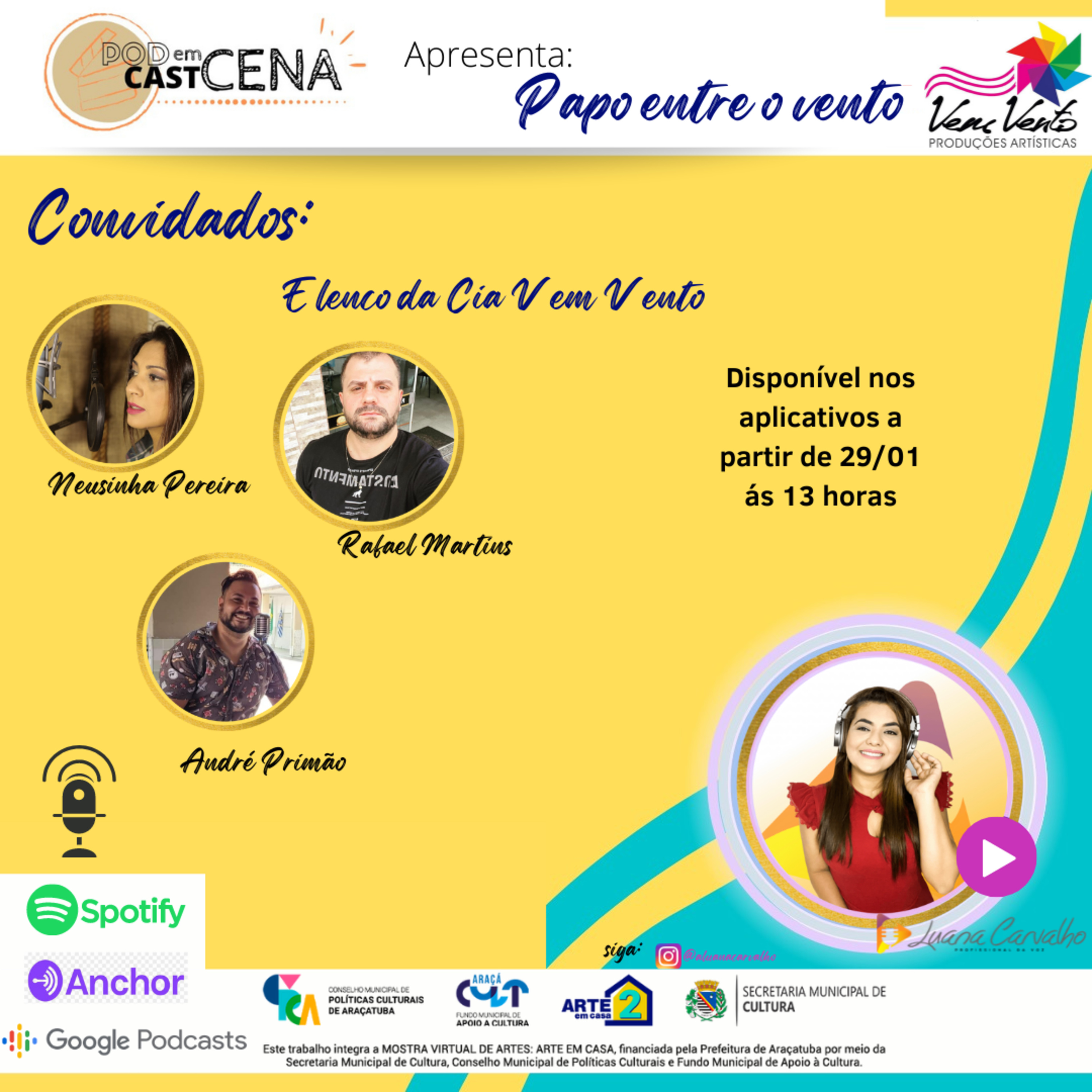 PODCAST EM CENA